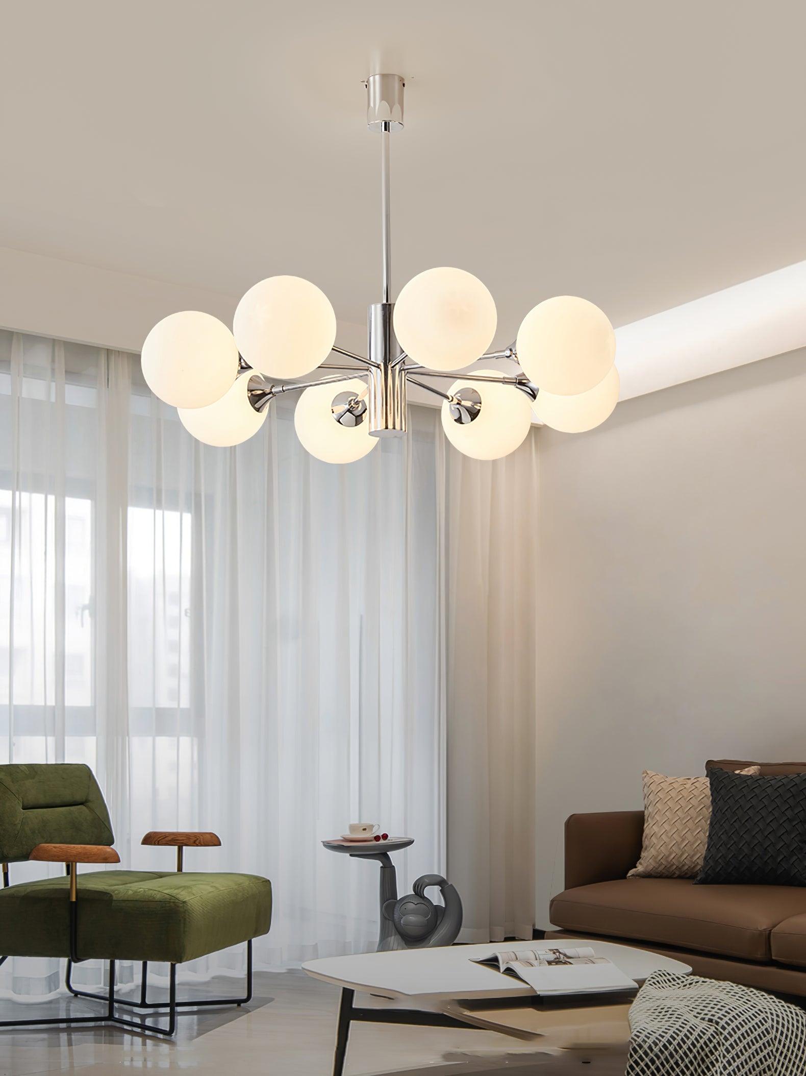 Lustra Kronleuchter Chrom Glaskugel-Letslighting