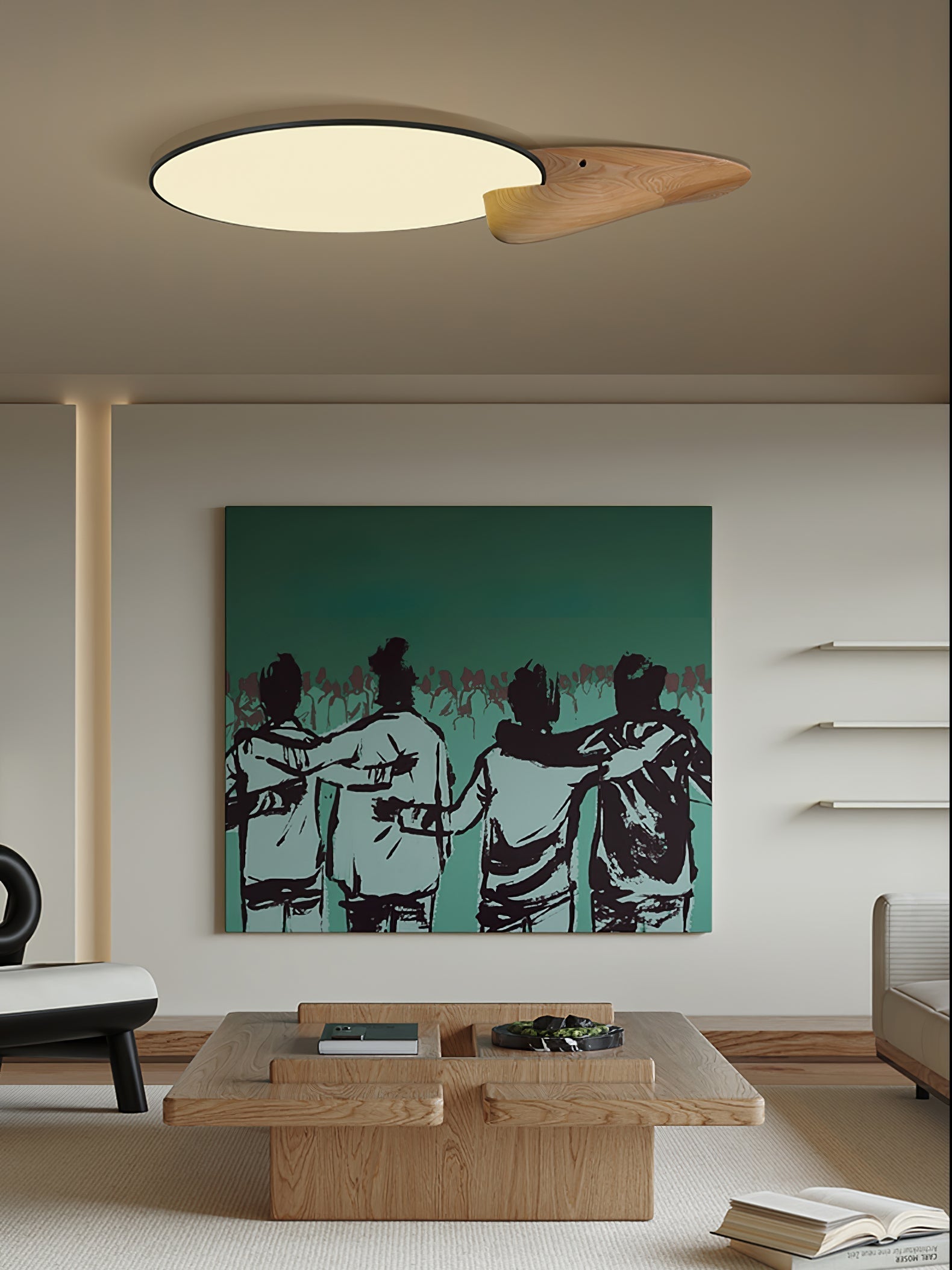 Zovenel Premium Elegance Peak Holz Deckenleuchte-Letslighting