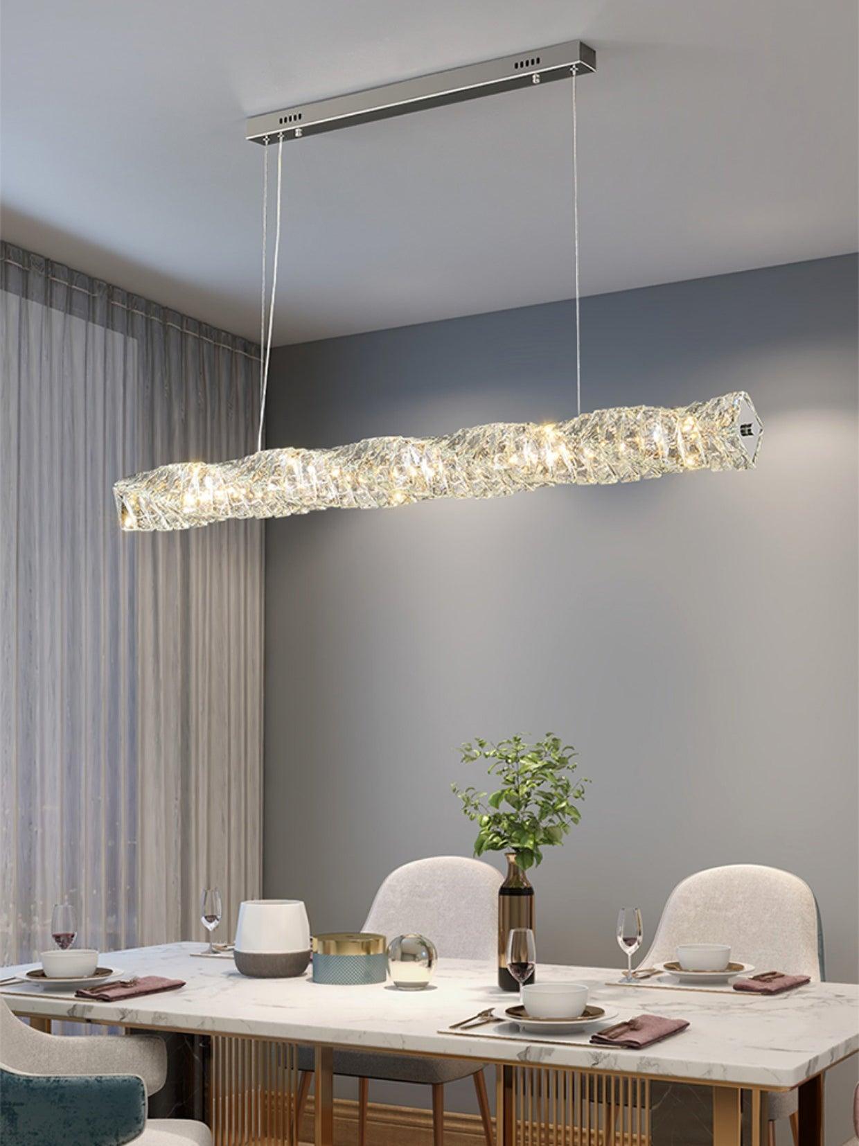Stream Lang Kristall Pendelleuchte-Letslighting
