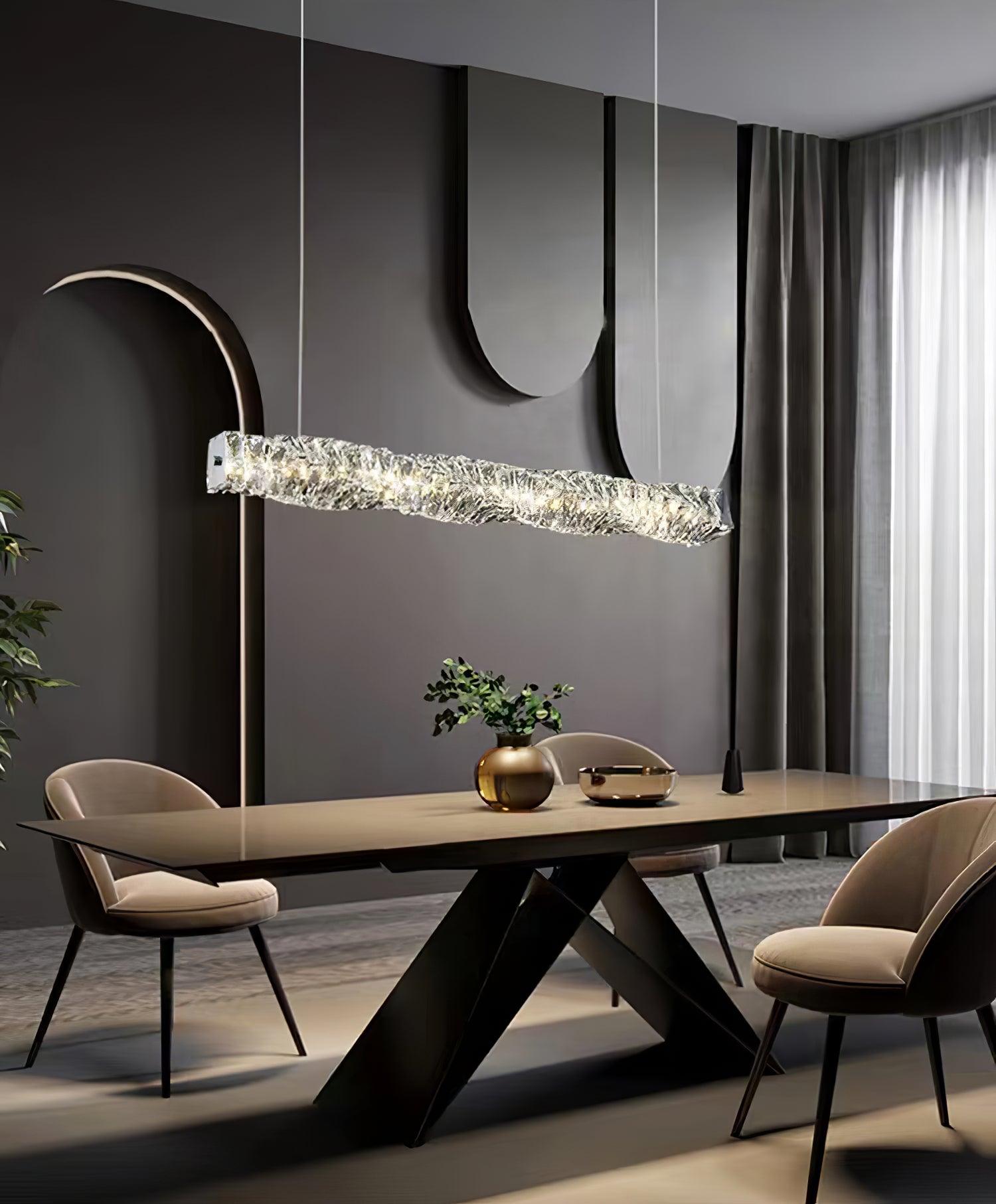 Stream Lang Kristall Pendelleuchte-Letslighting