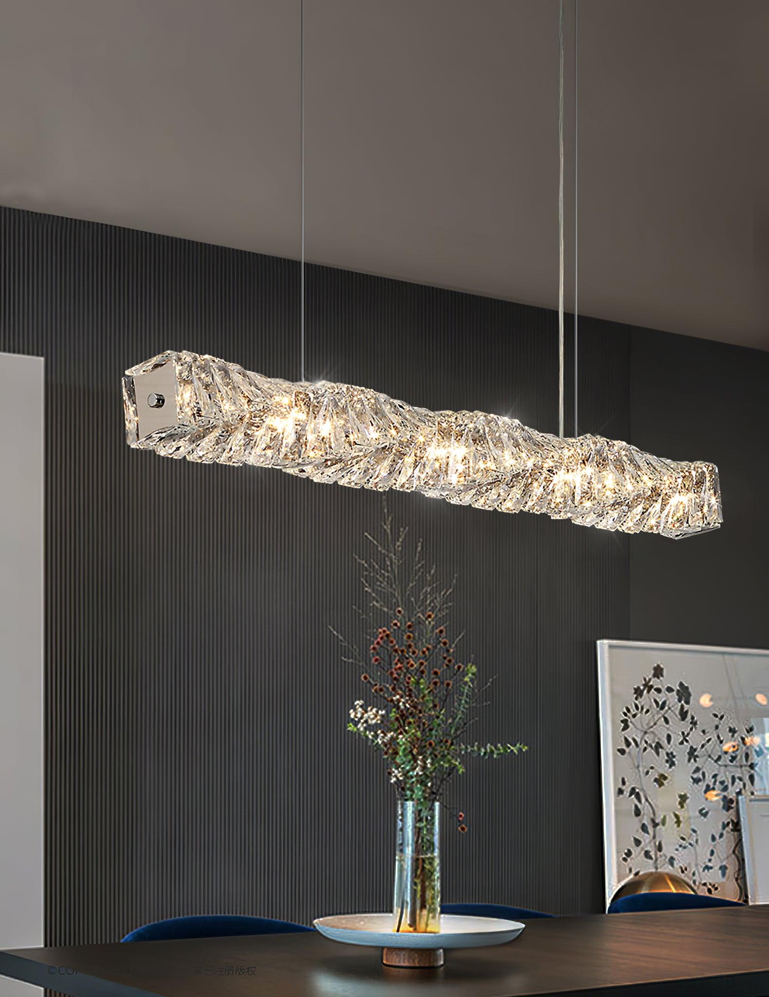 Stream Lang Kristall Pendelleuchte-Letslighting
