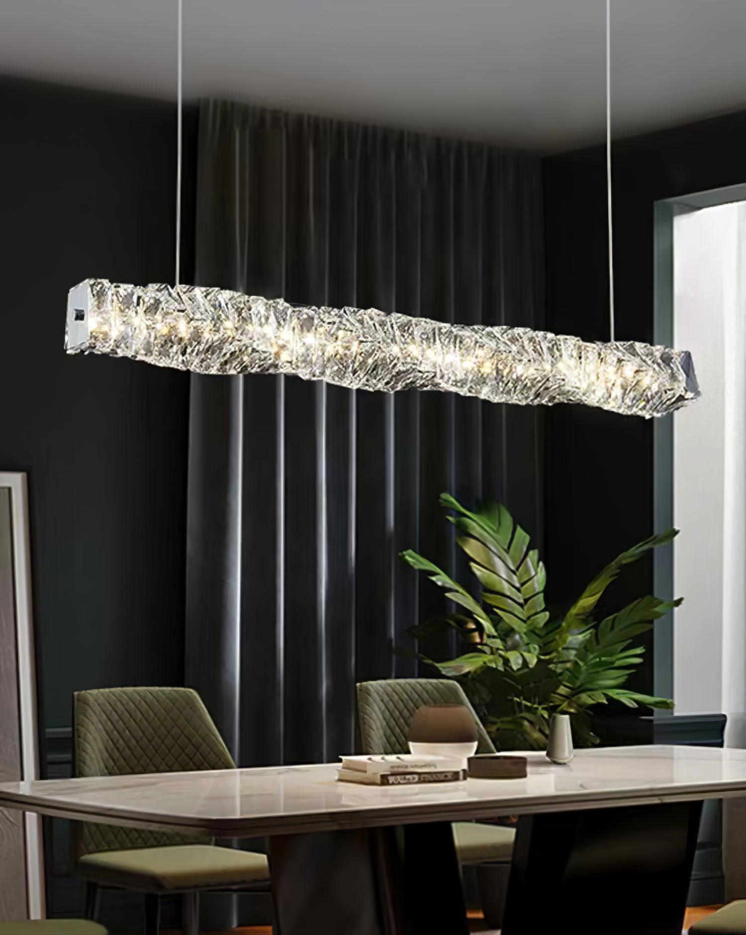Stream Lang Kristall Pendelleuchte-Letslighting