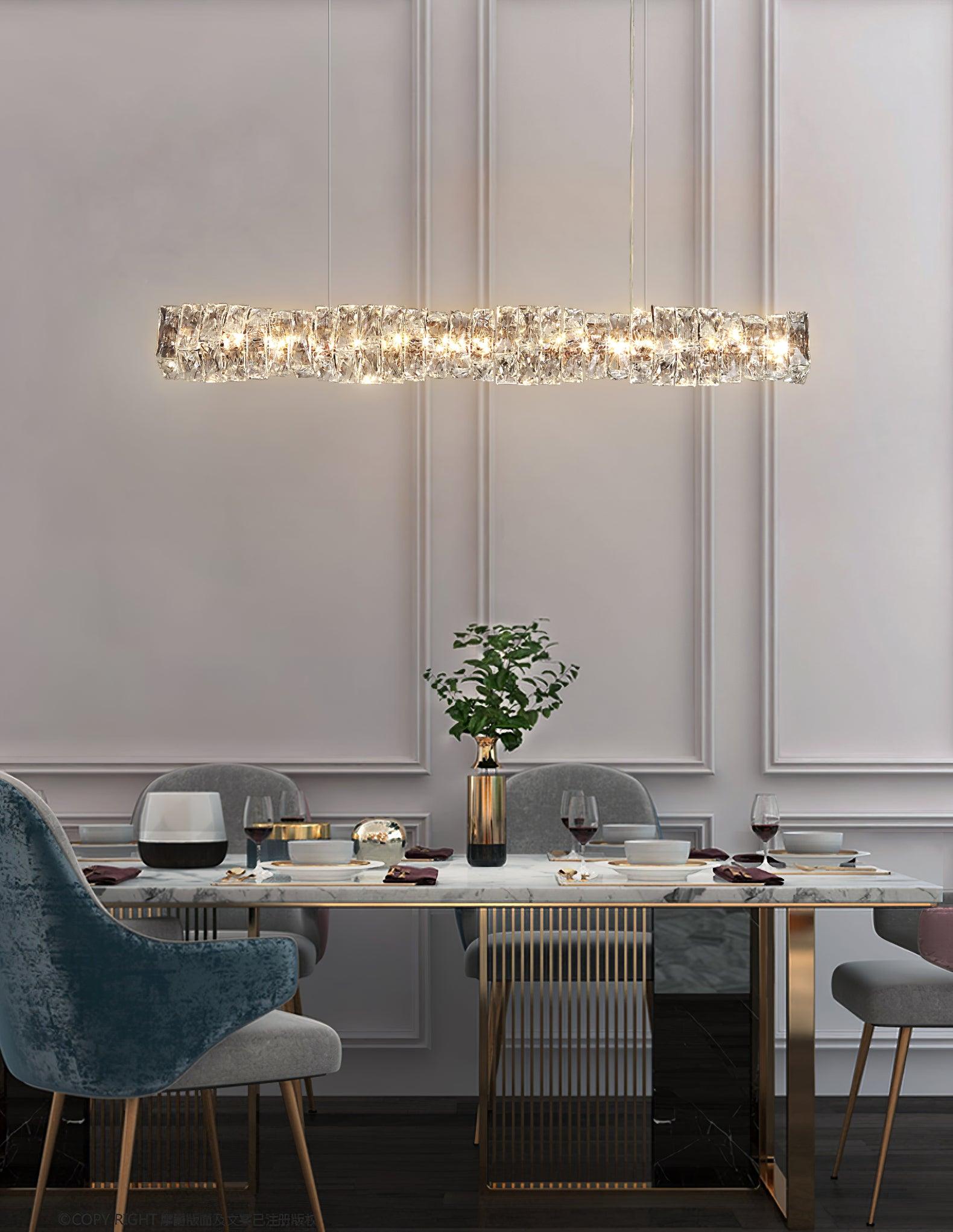 Stream Lang Kristall Pendelleuchte-Letslighting