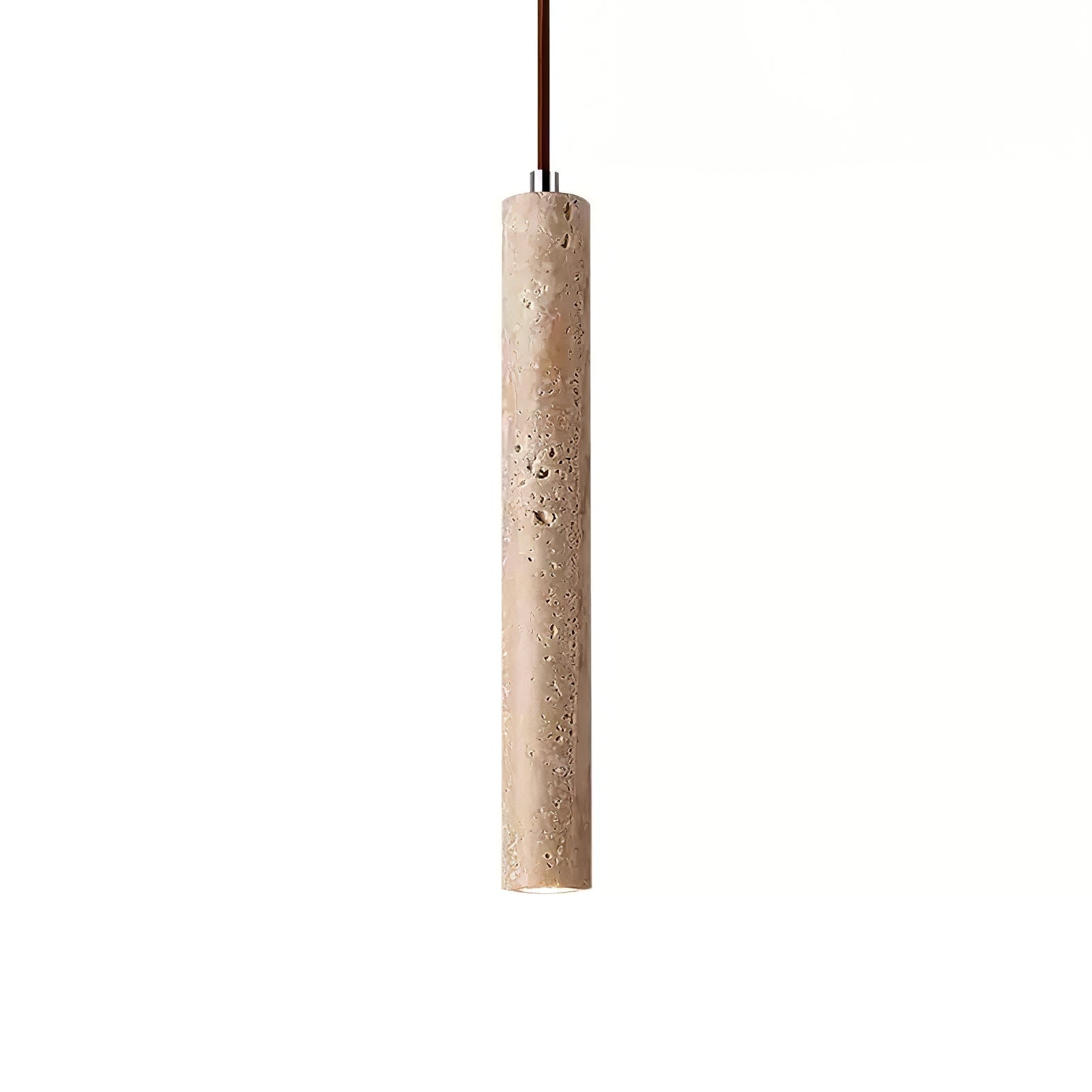 Olvynarae Cylindrical Travertine Pendant Light - Neutralighting