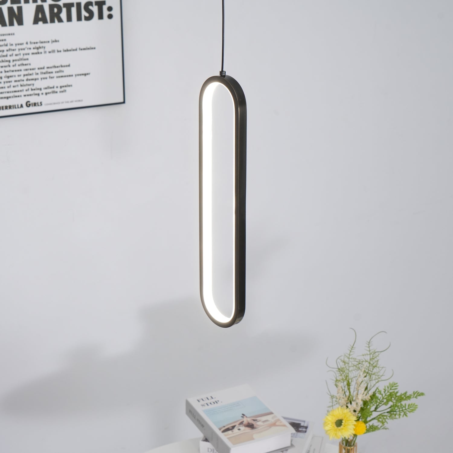 Long Oval LED Pendant Lamp - Blowlighting
