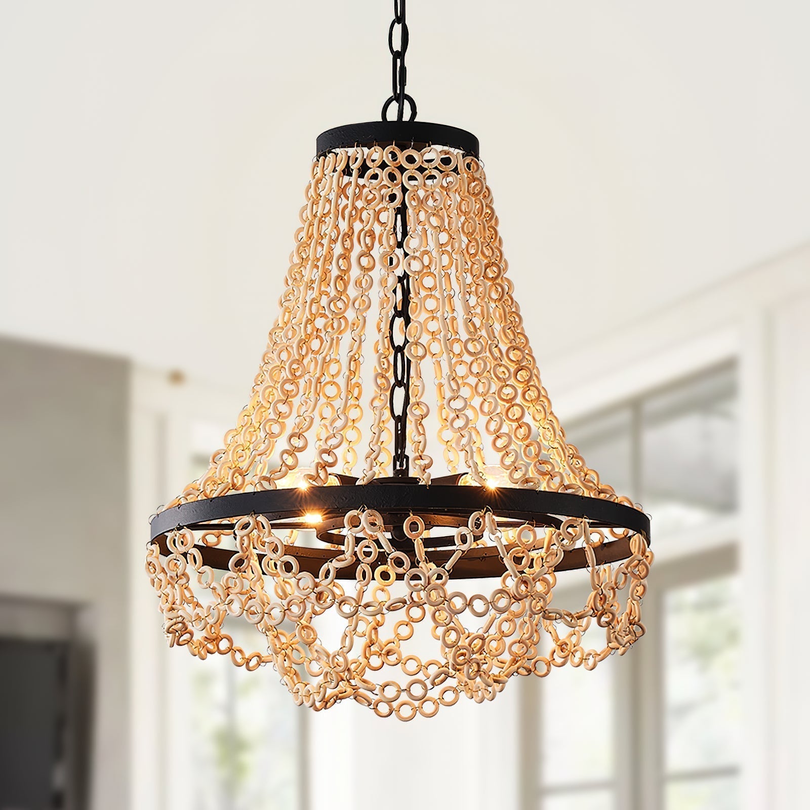 Vevyniel Postmoderner Luxus-Holzleuchter-Letslighting