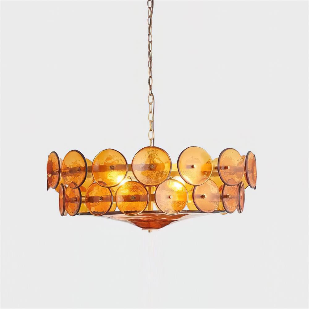 Ventilo Amber Glass Chandelier - Letslighting