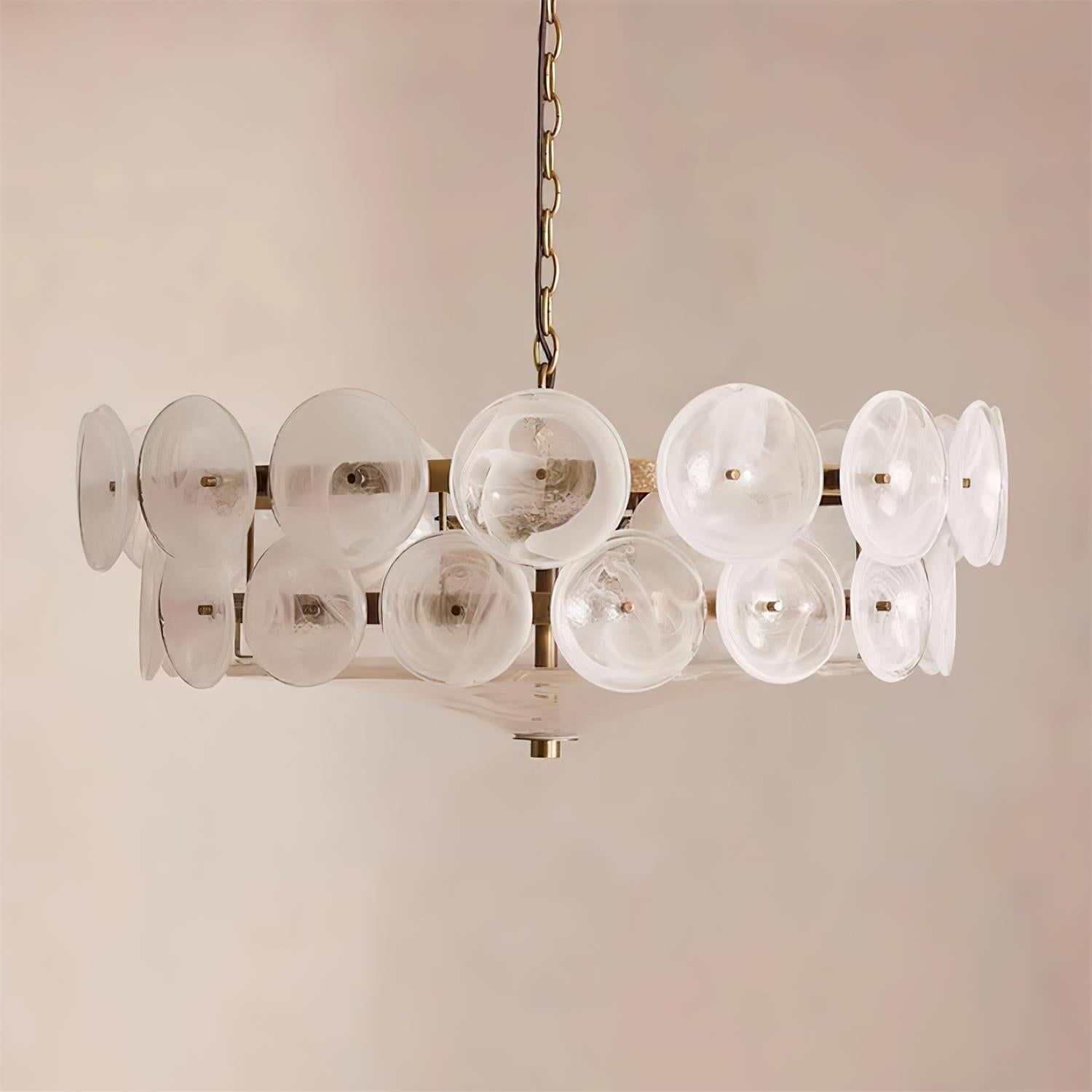 Ventilo Amber Glass Chandelier - Letslighting