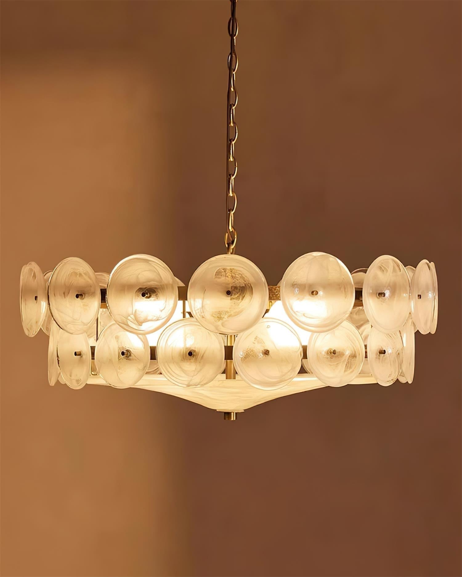 Ventilo Amber Glass Chandelier - Letslighting