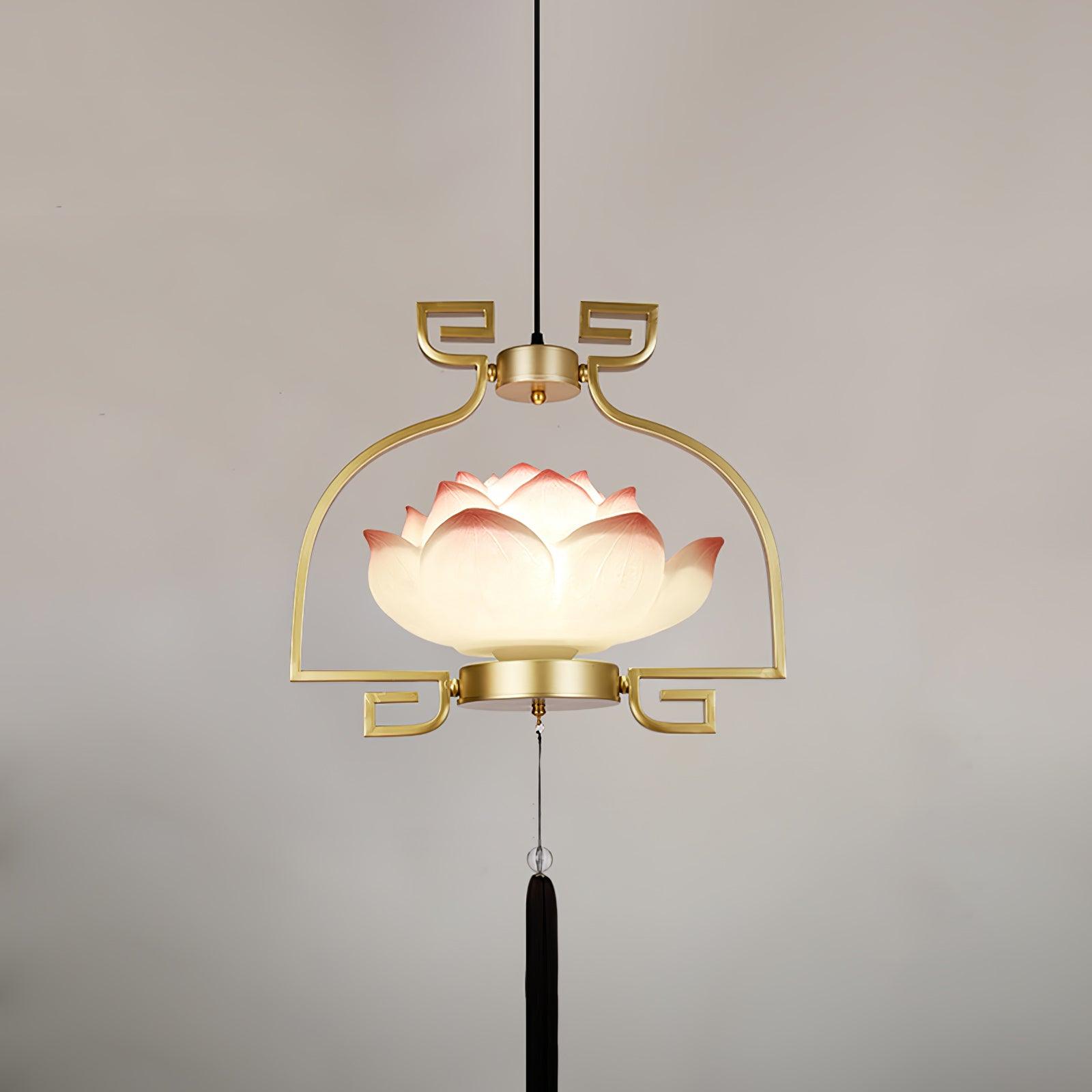 Lotus Eleganter Orientalischer Harz Kronleuchter-Letslighting