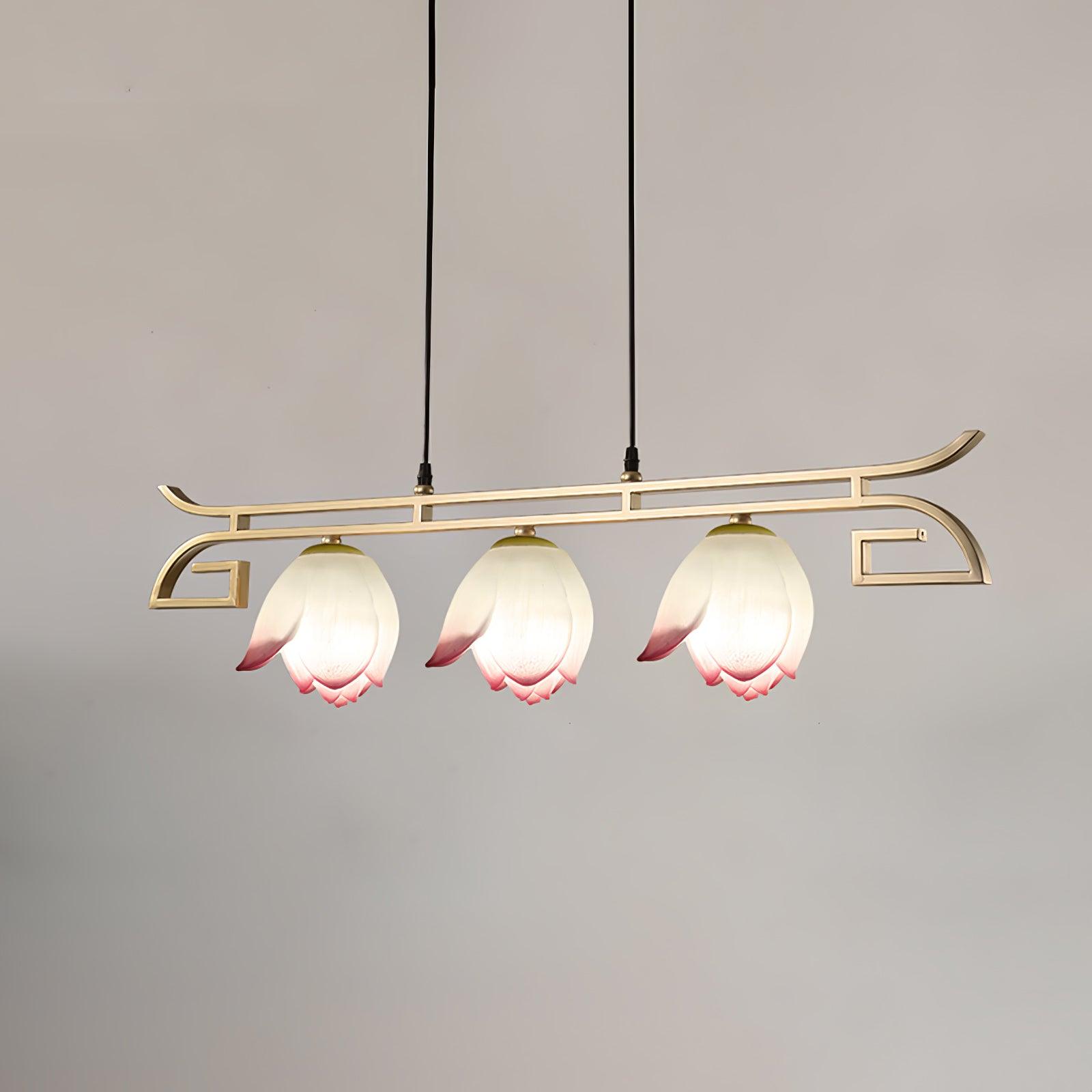 Lotus Eleganter Orientalischer Harz Kronleuchter-Letslighting