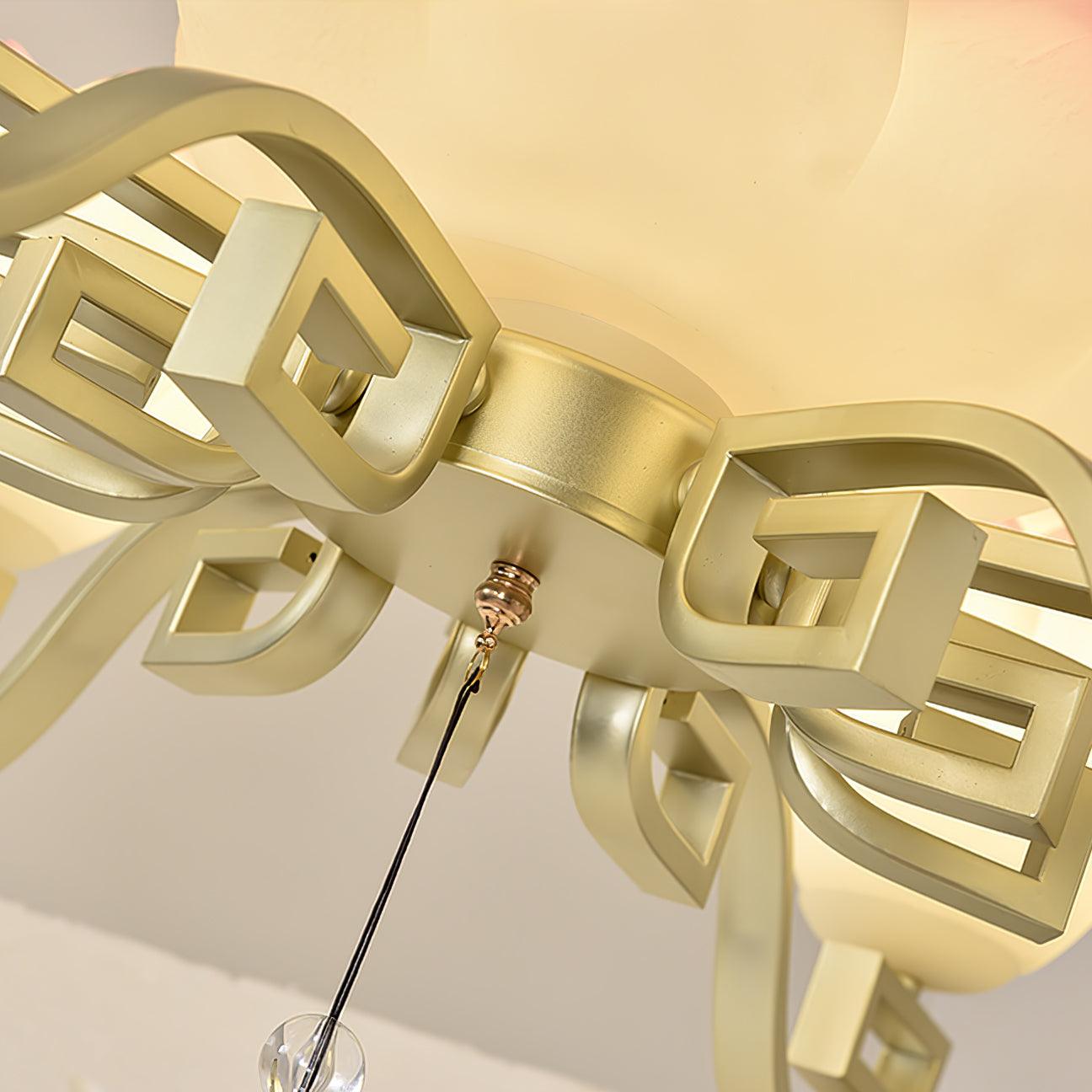 Lotus Eleganter Orientalischer Harz Kronleuchter-Letslighting