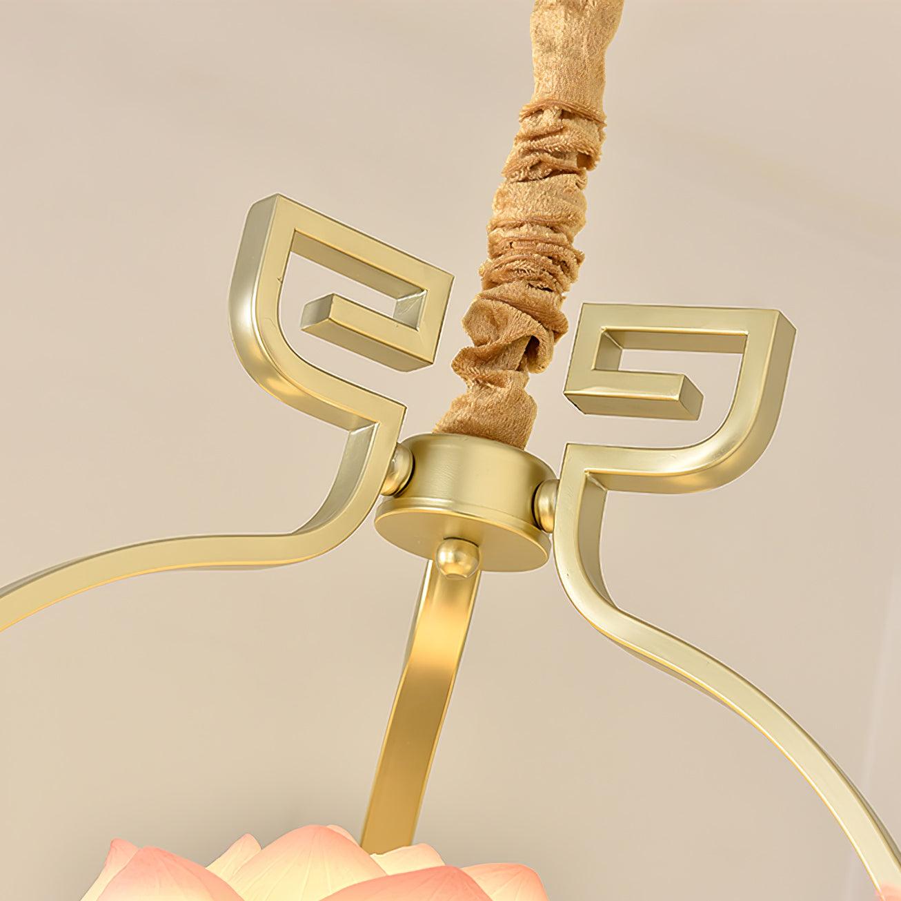 Lotus Eleganter Orientalischer Harz Kronleuchter-Letslighting