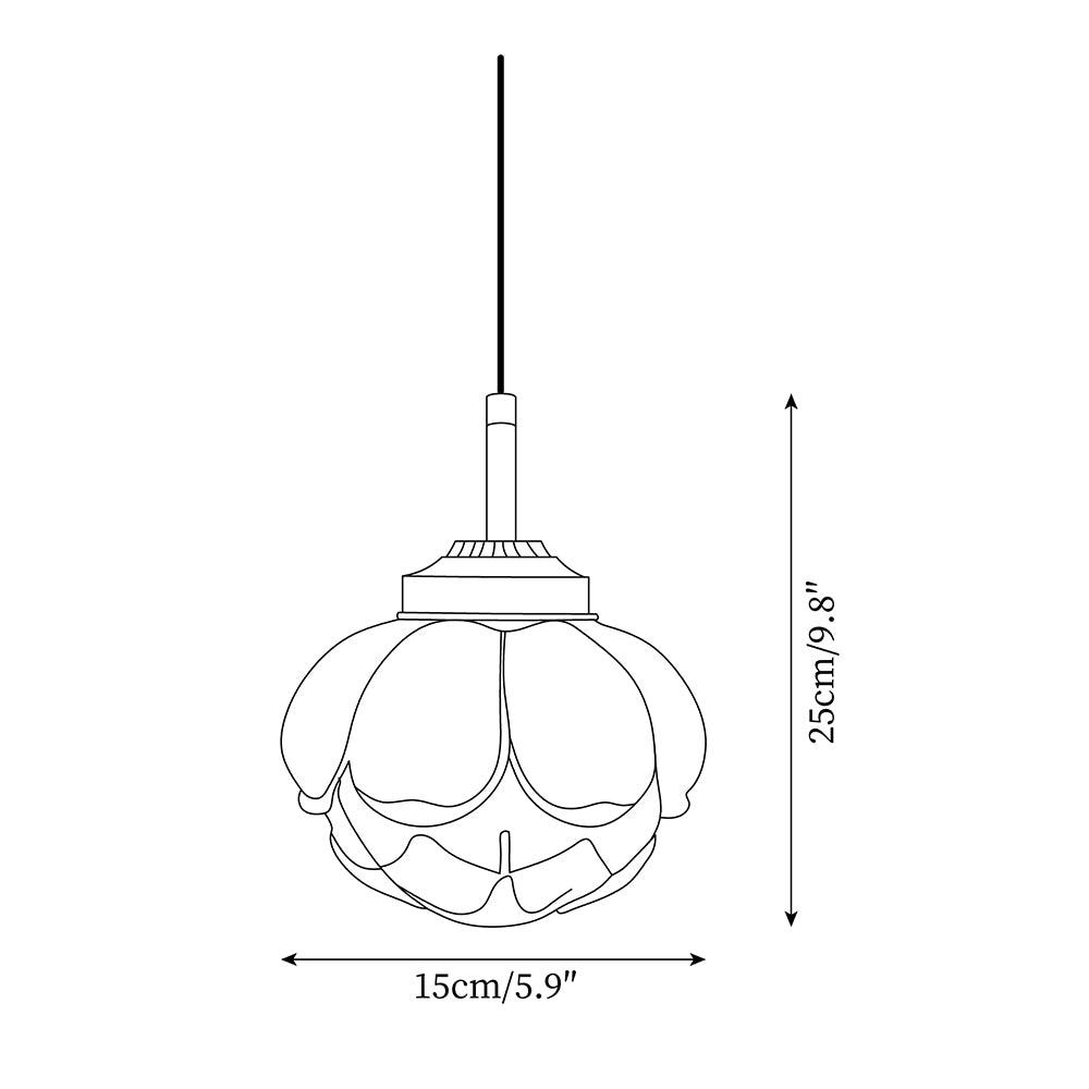 Tatum Künstlerische Pendelleuchte mit Glasblumen-Letslighting
