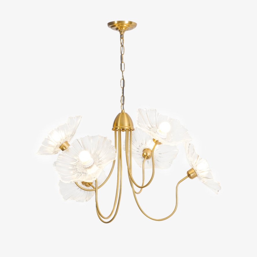 Lustra Kronleuchter Lotusblattglas-Letslighting