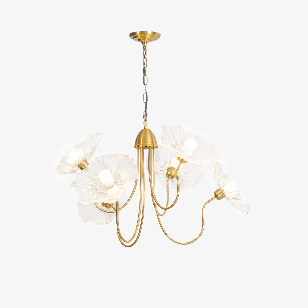 Lustra Kronleuchter Lotusblattglas-Letslighting