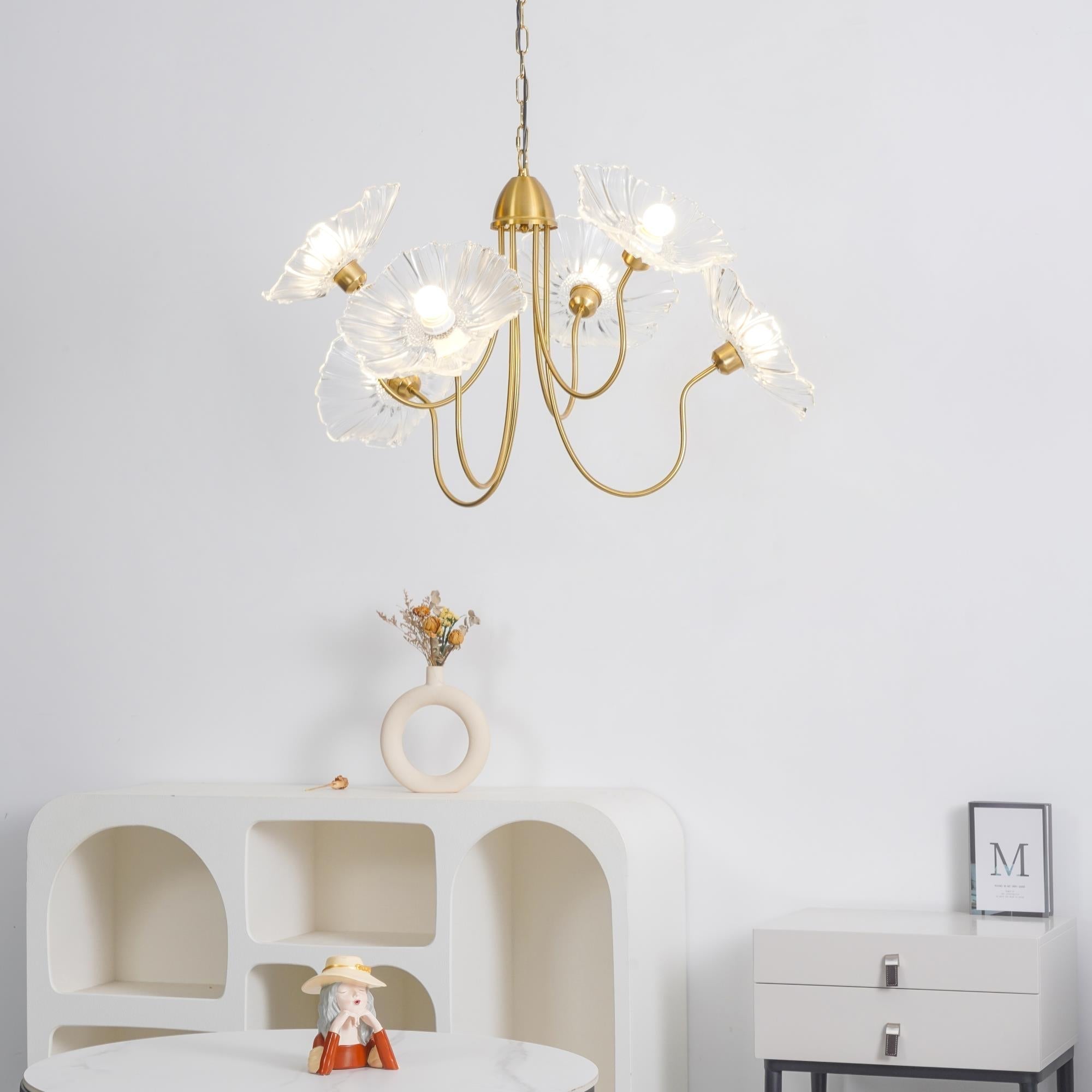 Lustra Kronleuchter Lotusblattglas-Letslighting