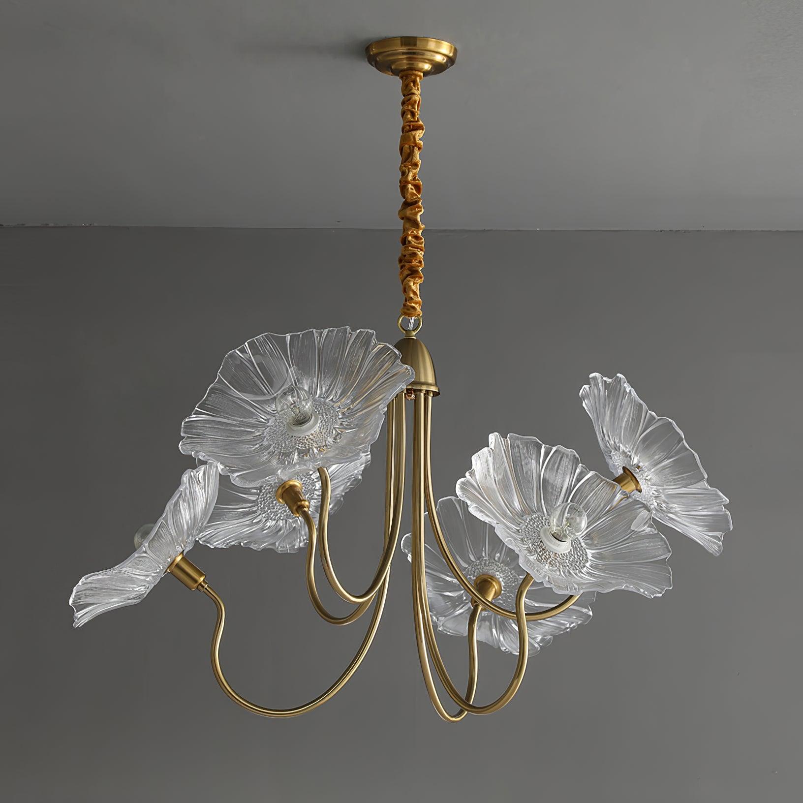 Lustra Kronleuchter Lotusblattglas-Letslighting