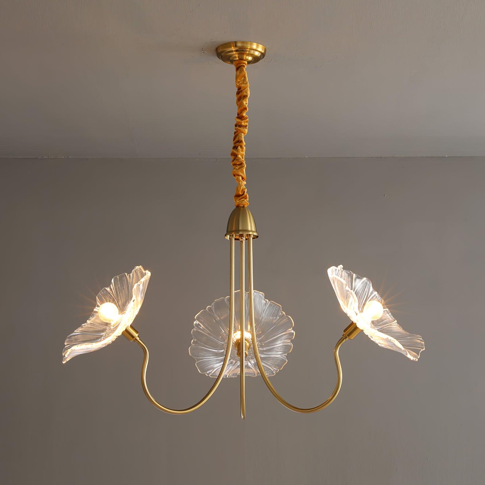 Lustra Kronleuchter Lotusblattglas-Letslighting