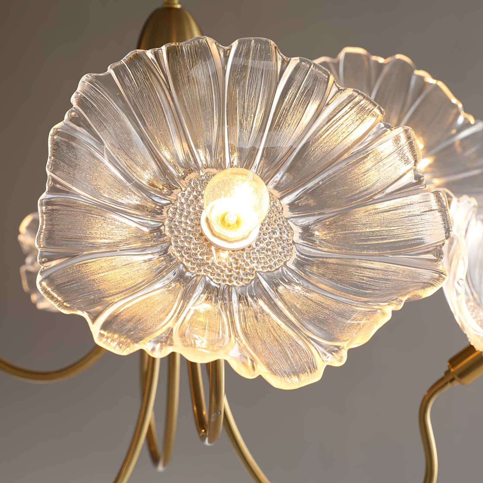 Lustra Kronleuchter Lotusblattglas-Letslighting
