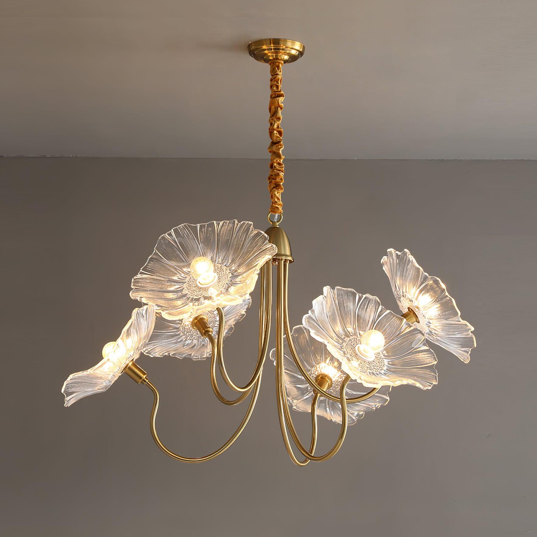 Lustra Kronleuchter Lotusblattglas-Letslighting