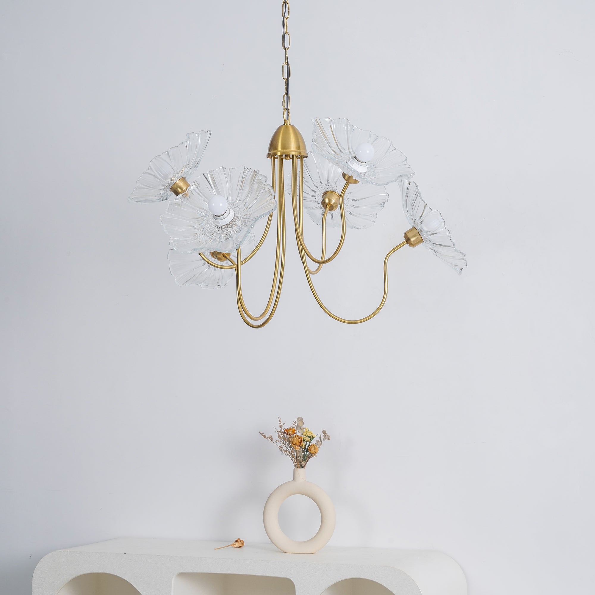 Lustra Kronleuchter Lotusblattglas-Letslighting