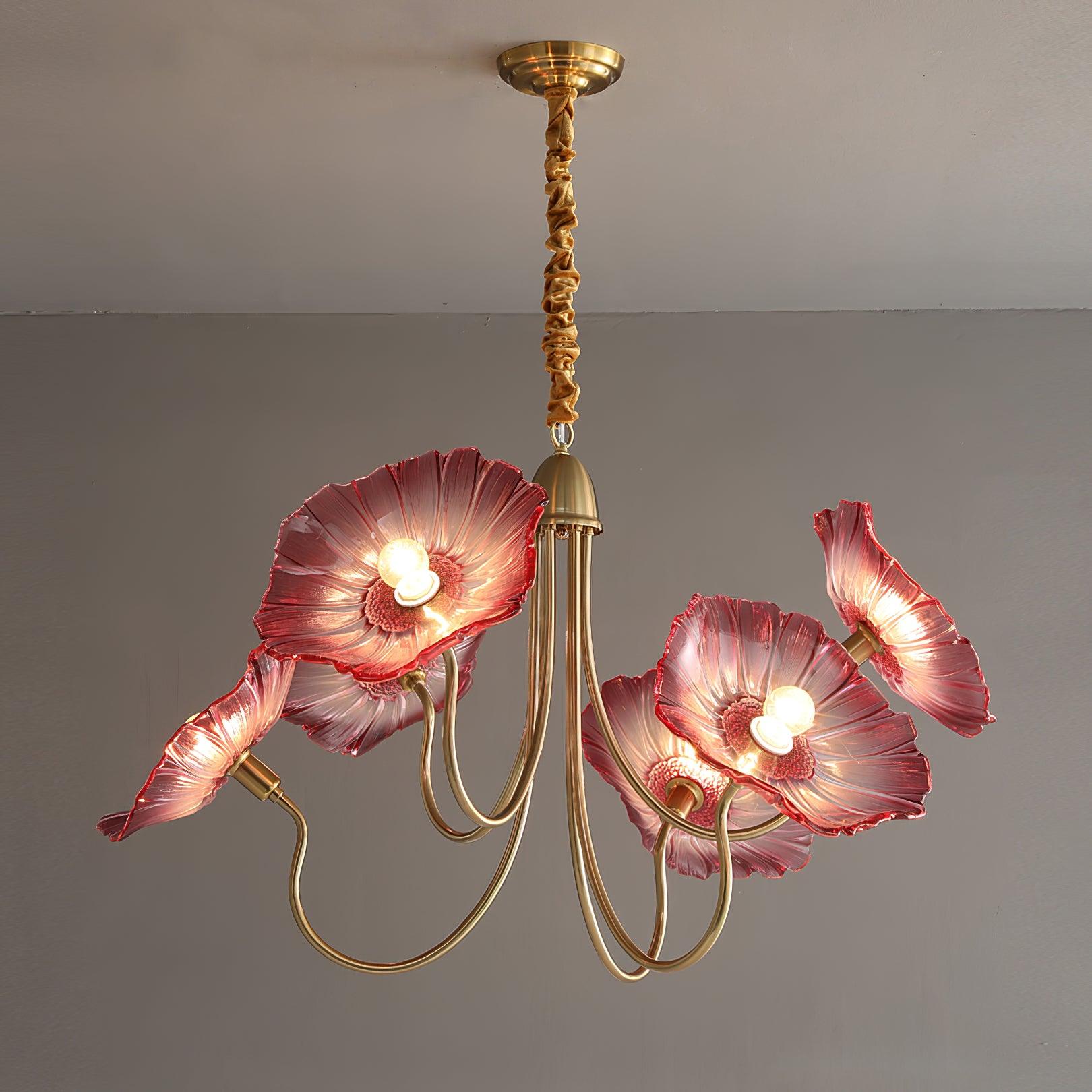 Lustra Kronleuchter Lotusblattglas-Letslighting