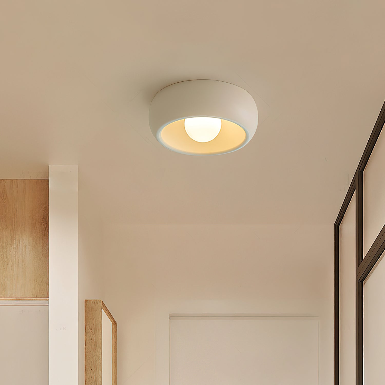 Louis Modern Minimalistisch Rund Glas Deckenleuchte-Letslighting