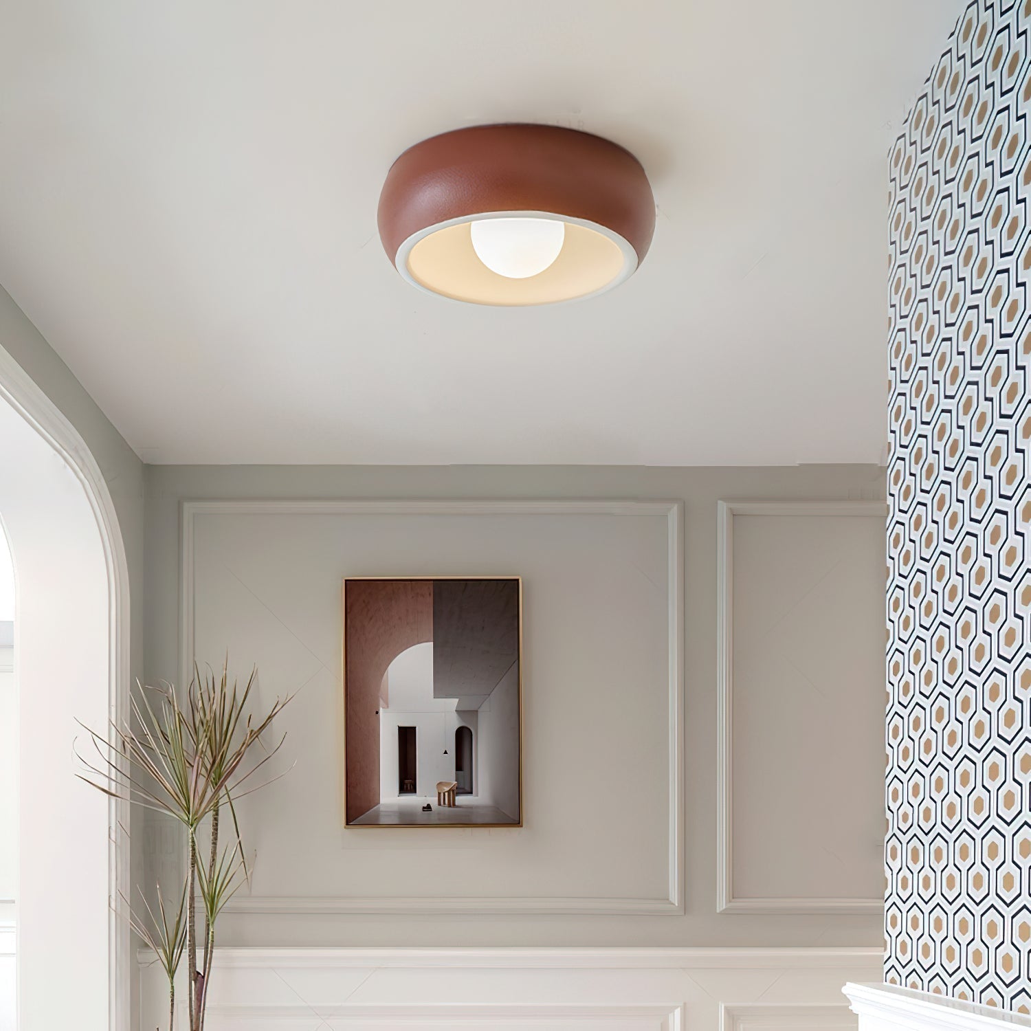Louis Modern Minimalistisch Rund Glas Deckenleuchte-Letslighting