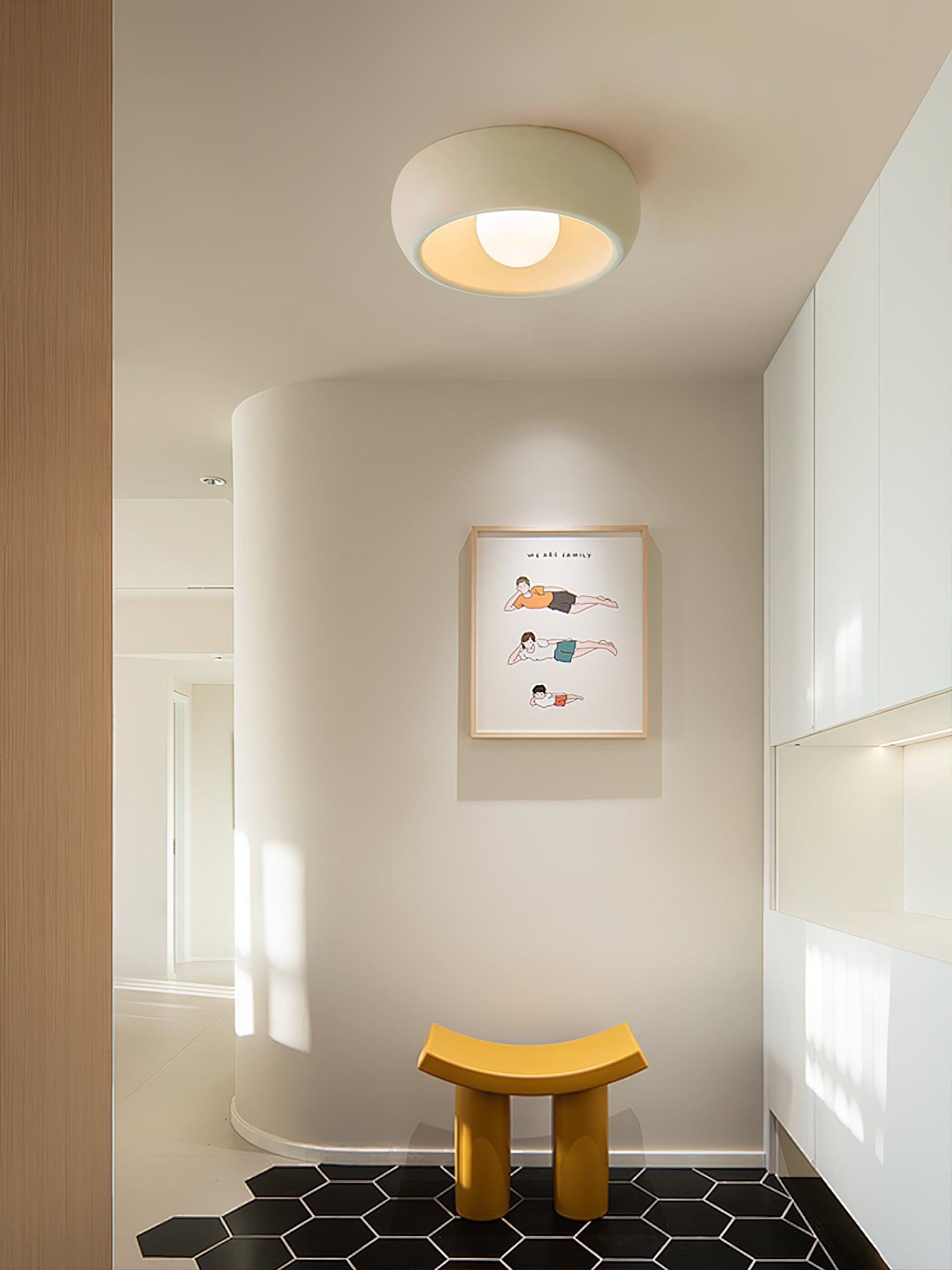 Louis Modern Minimalistisch Rund Glas Deckenleuchte-Letslighting