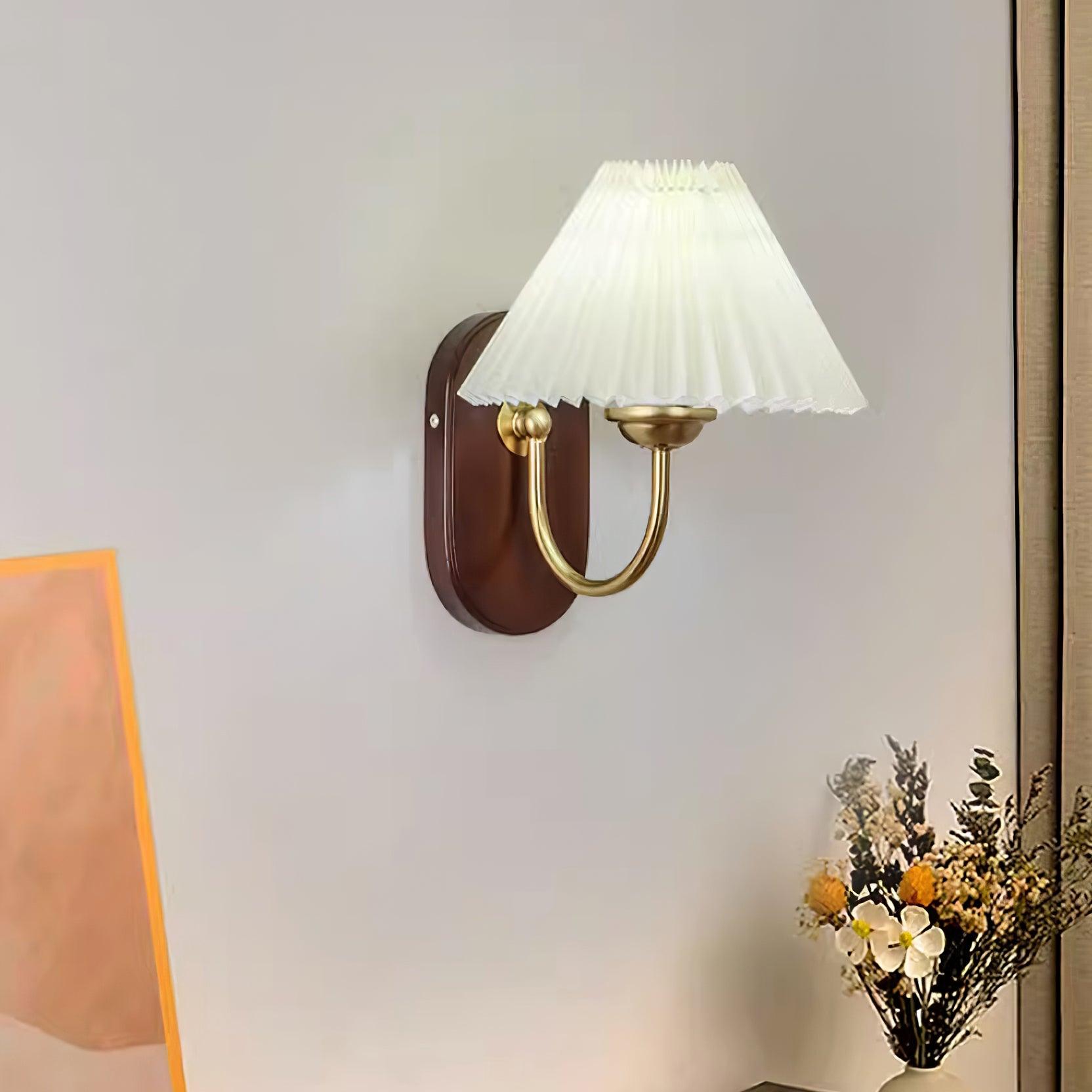 Solenne Vintage Falten-Schirm Wandleuchte-Letslighting