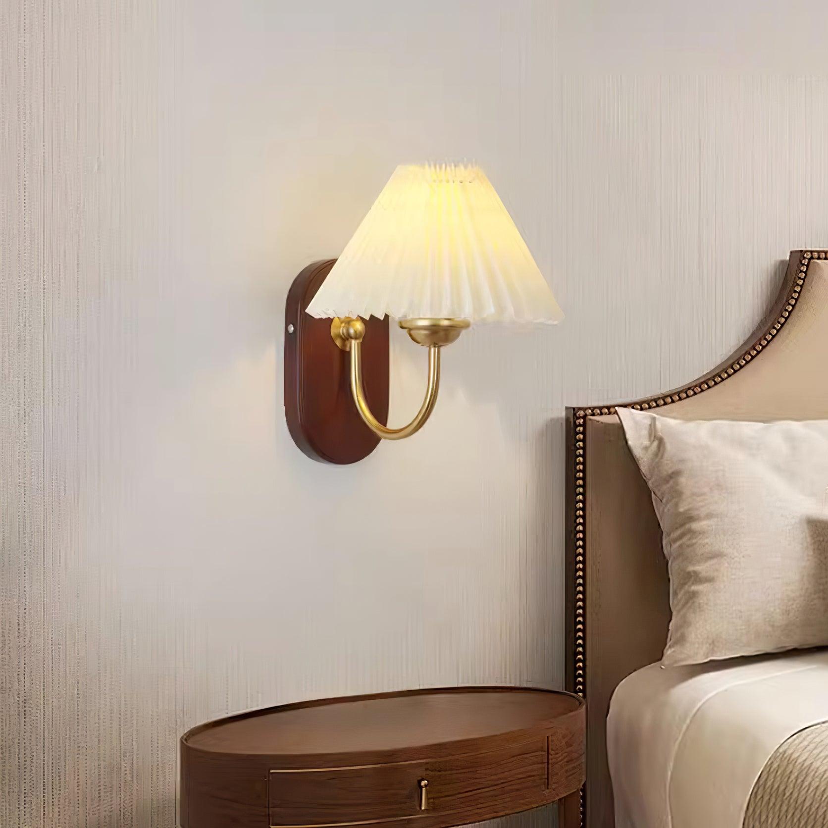 Solenne Vintage Falten-Schirm Wandleuchte-Letslighting