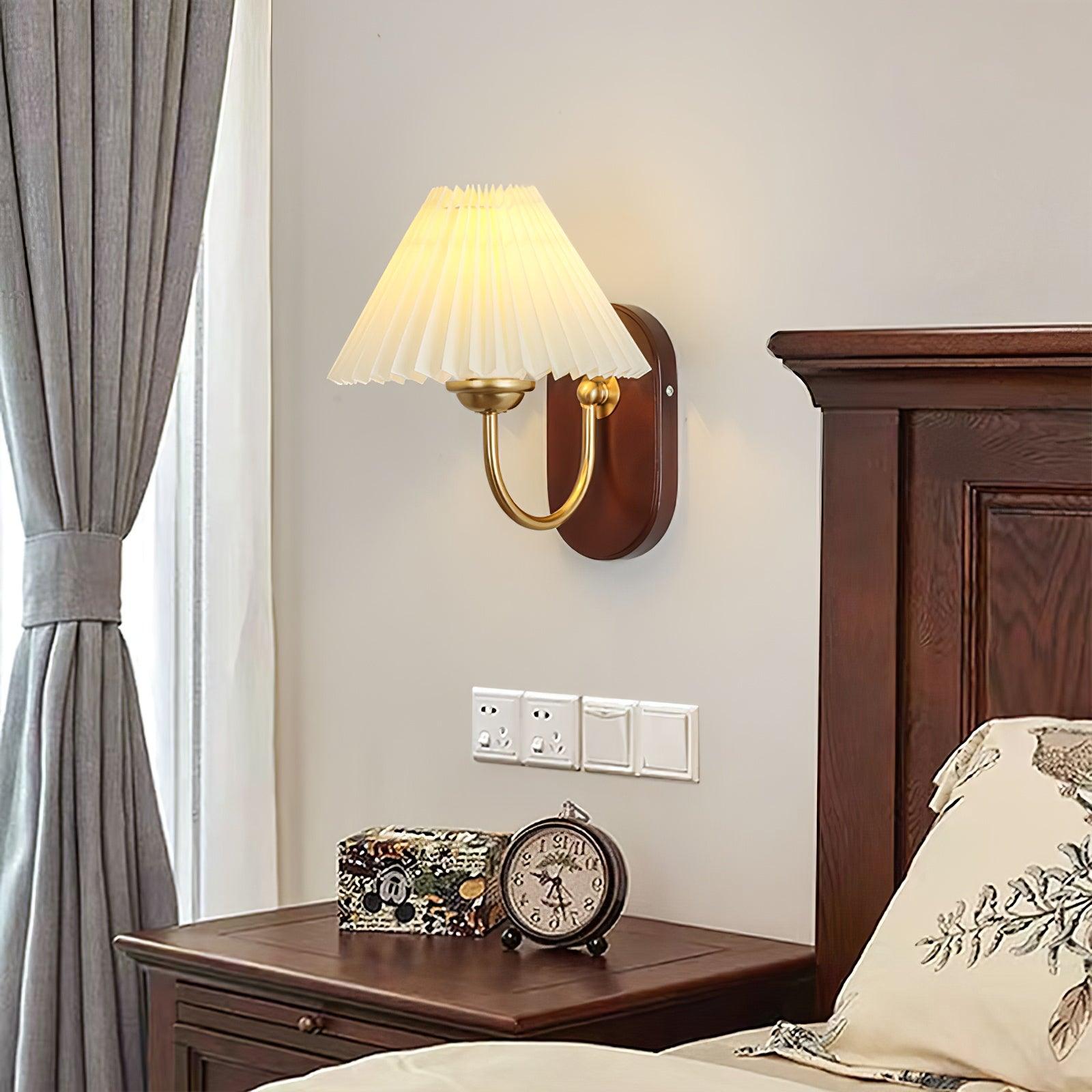 Solenne Vintage Falten-Schirm Wandleuchte-Letslighting
