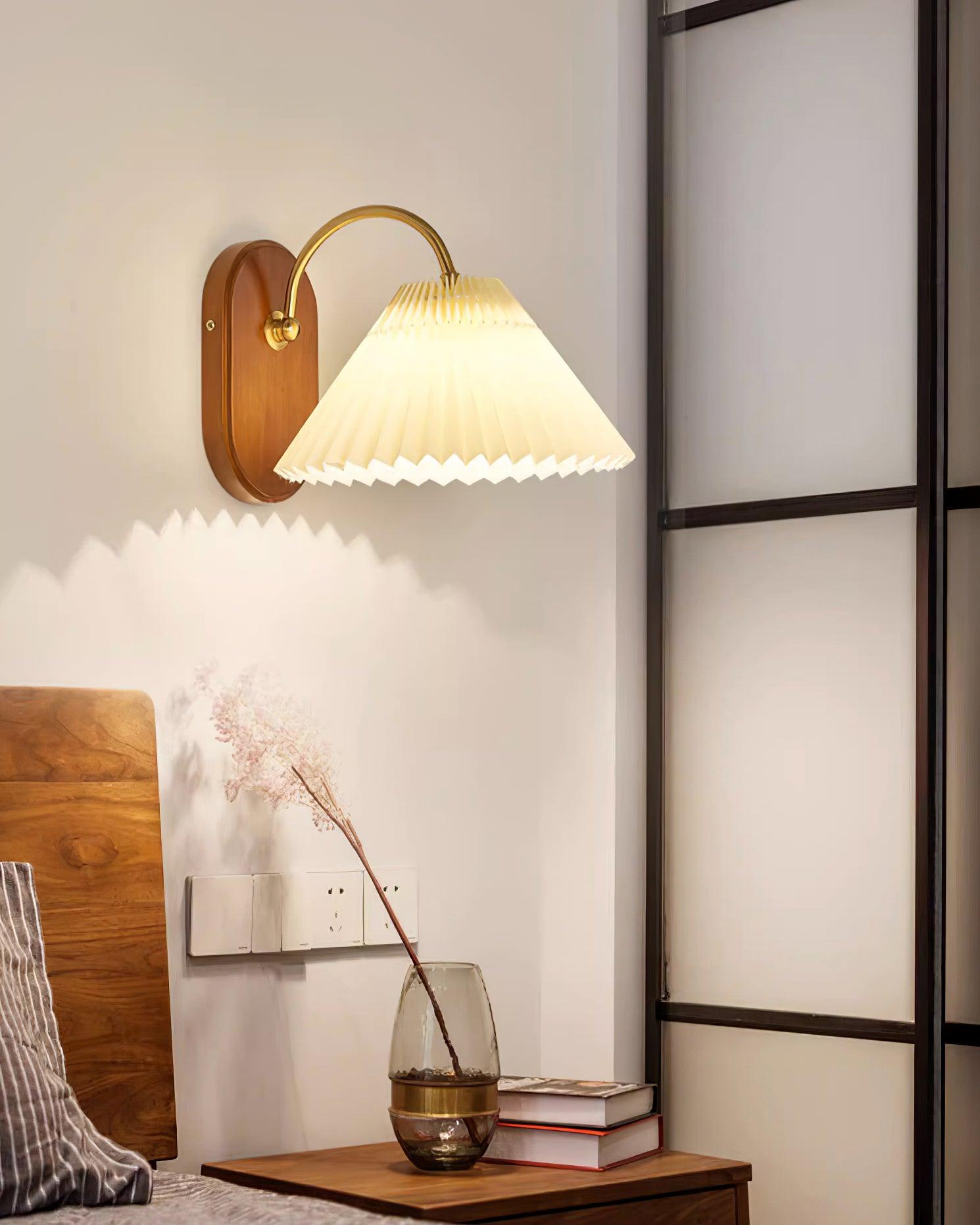 Solenne Vintage Falten-Schirm Wandleuchte-Letslighting