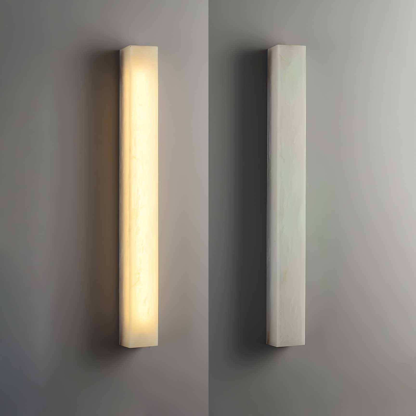 Irina Cylindrical Alabaster Wall Light - Neutralighting