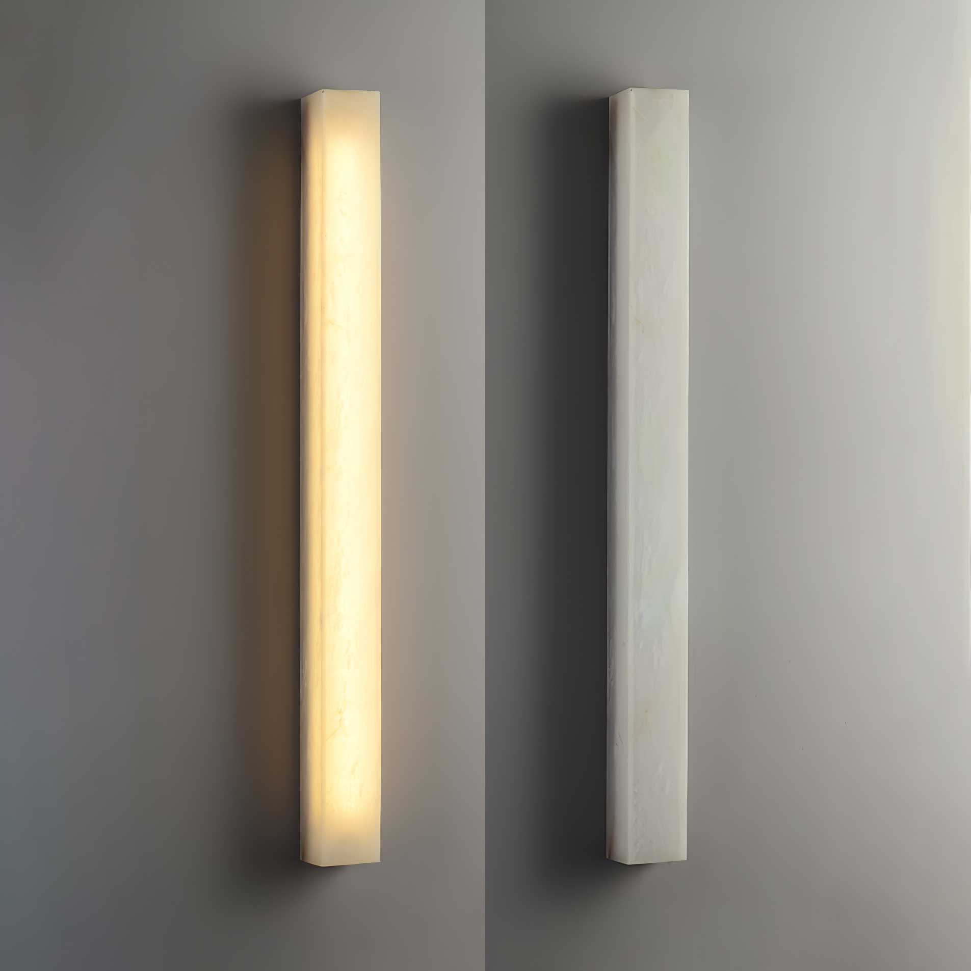 Irina Cylindrical Alabaster Wall Light - Neutralighting