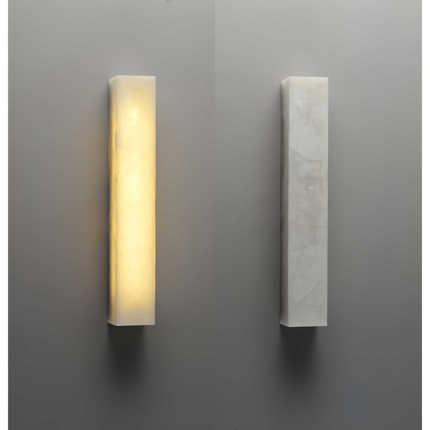 Irina Cylindrical Alabaster Wall Light - Neutralighting