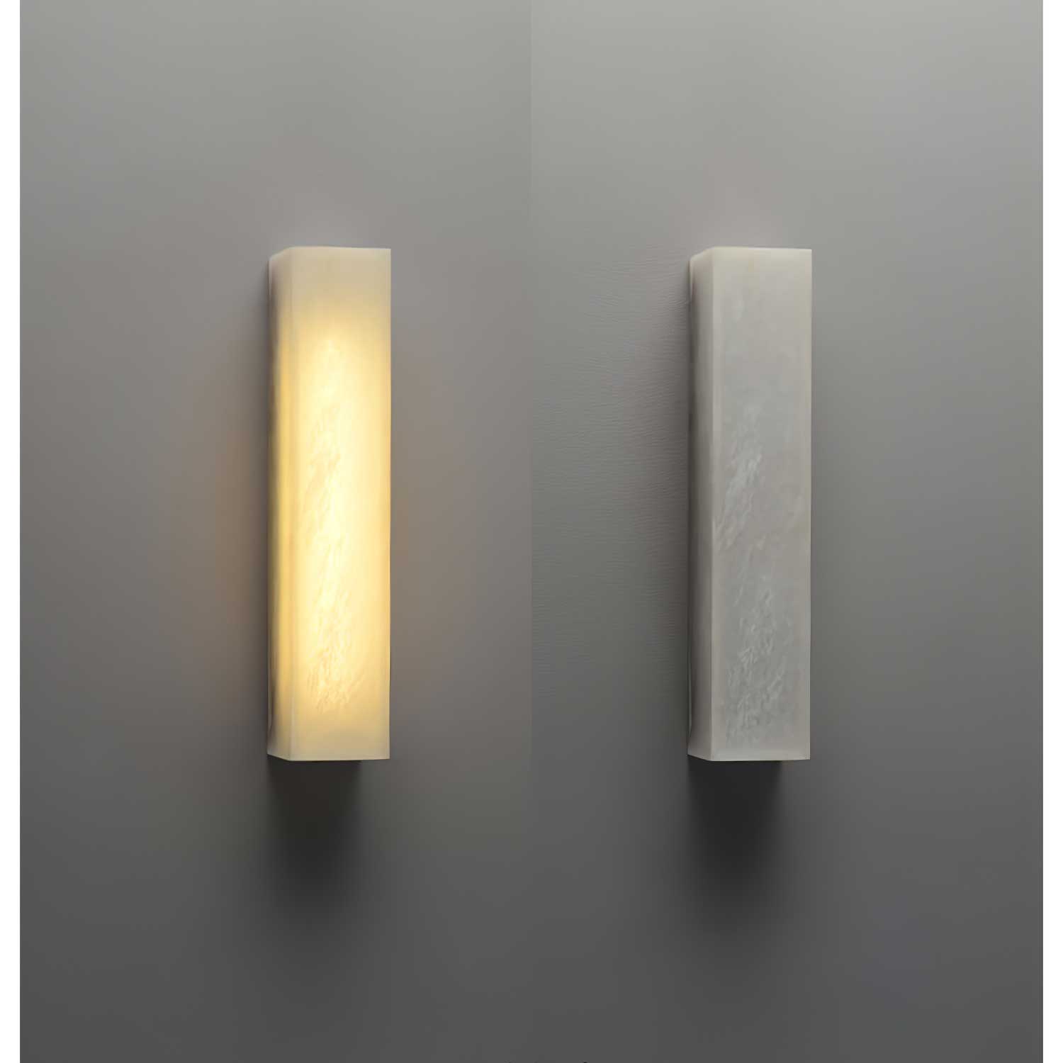Irina Cylindrical Alabaster Wall Light - Neutralighting