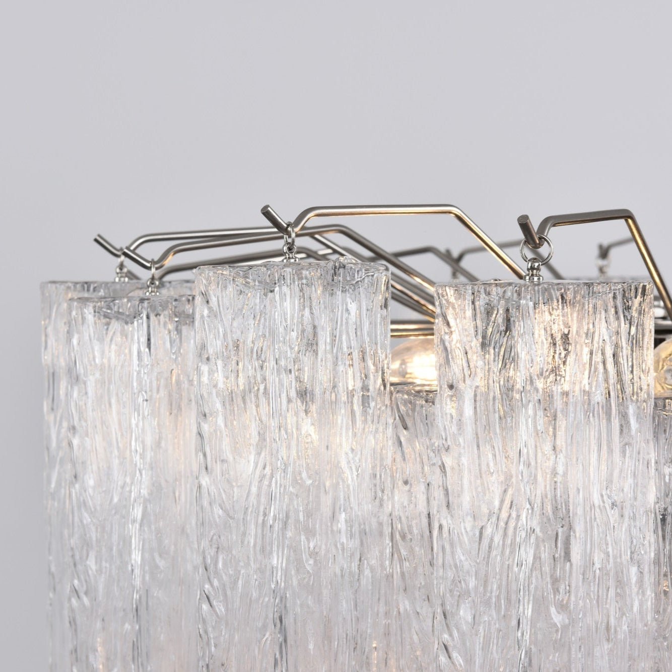 Aurora Chandelier Clear Glass Multi-Tier Crystal Glow - Neutralighting
