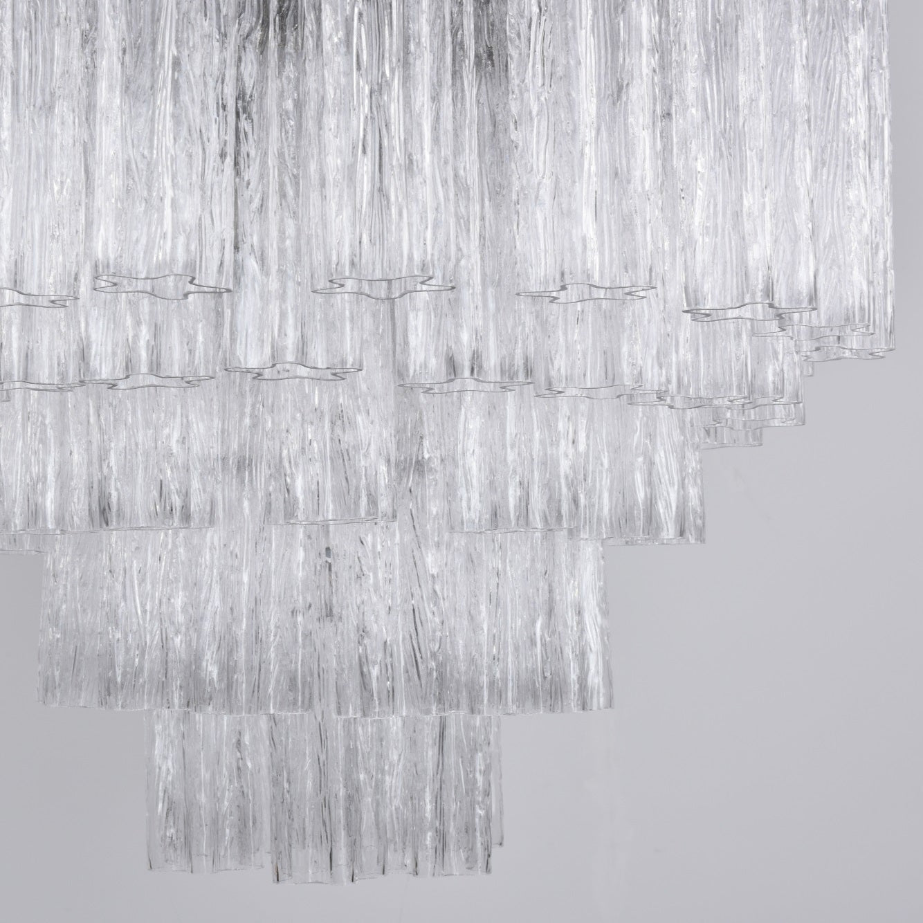 Aurora Chandelier Clear Glass Multi-Tier Crystal Glow - Neutralighting