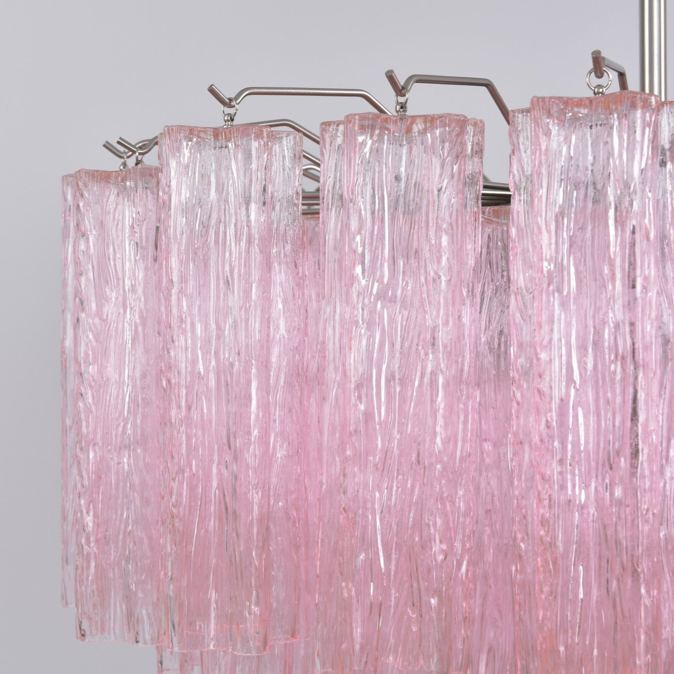 Aurora Chandelier Pink Glass Multi-Tier Romantic Glow - Neutralighting