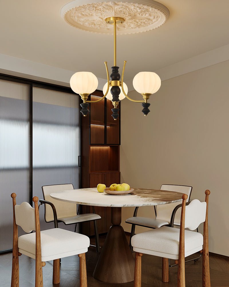 Zavenen Traditionelle Eleganz Vintage Messing Holz Kronleuchter-Letslighting