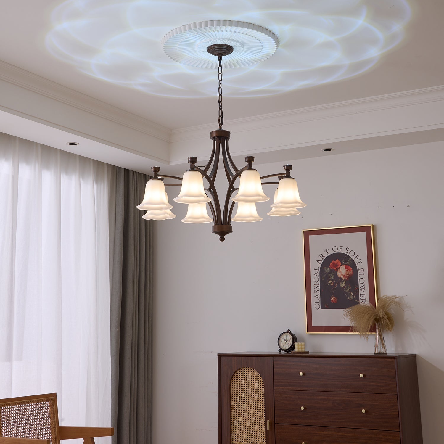 Viloros Traditioneller Premium-Kronleuchter aus Glockenglas-Letslighting