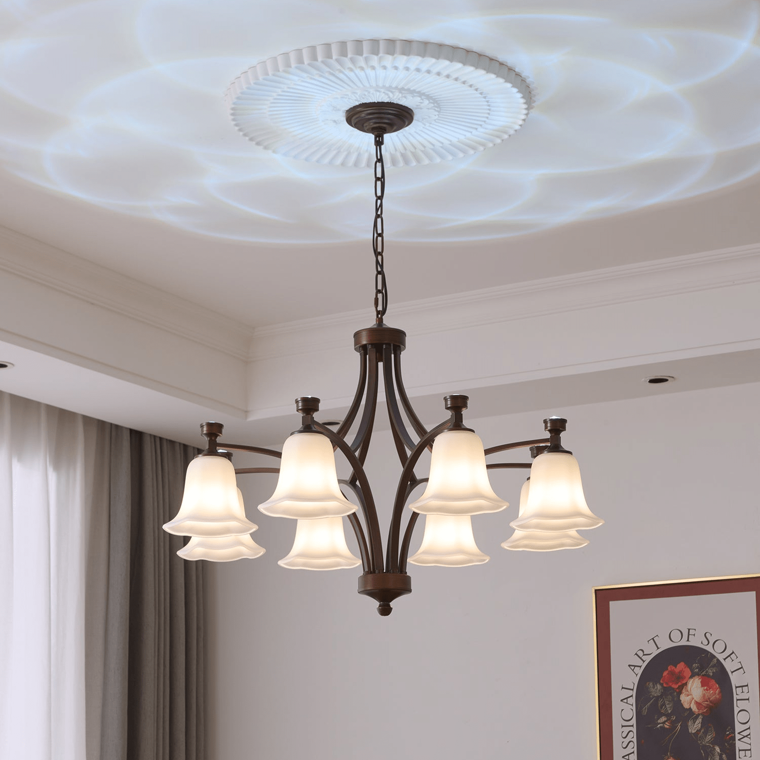 Viloros Traditioneller Premium-Kronleuchter aus Glockenglas-Letslighting