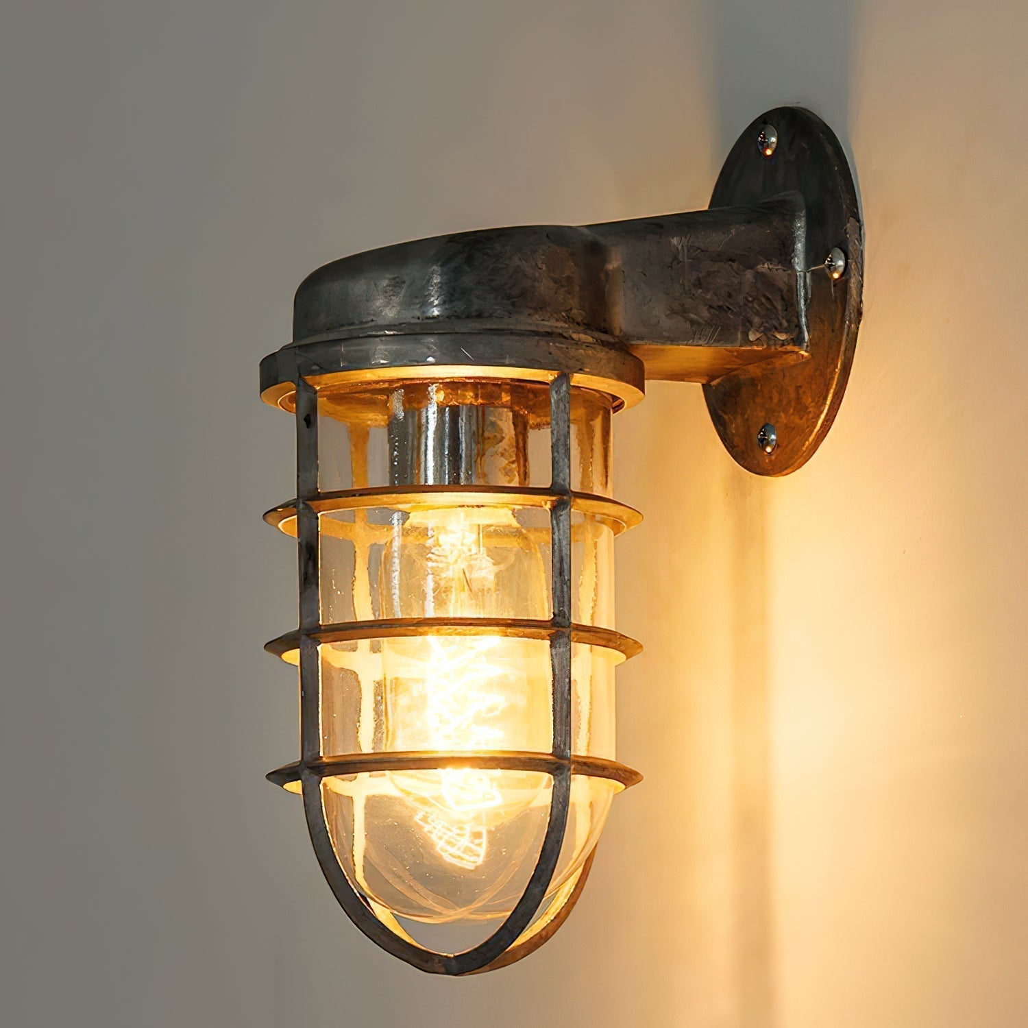 Ozorel Vintage Glas Wandleuchte-Letslighting