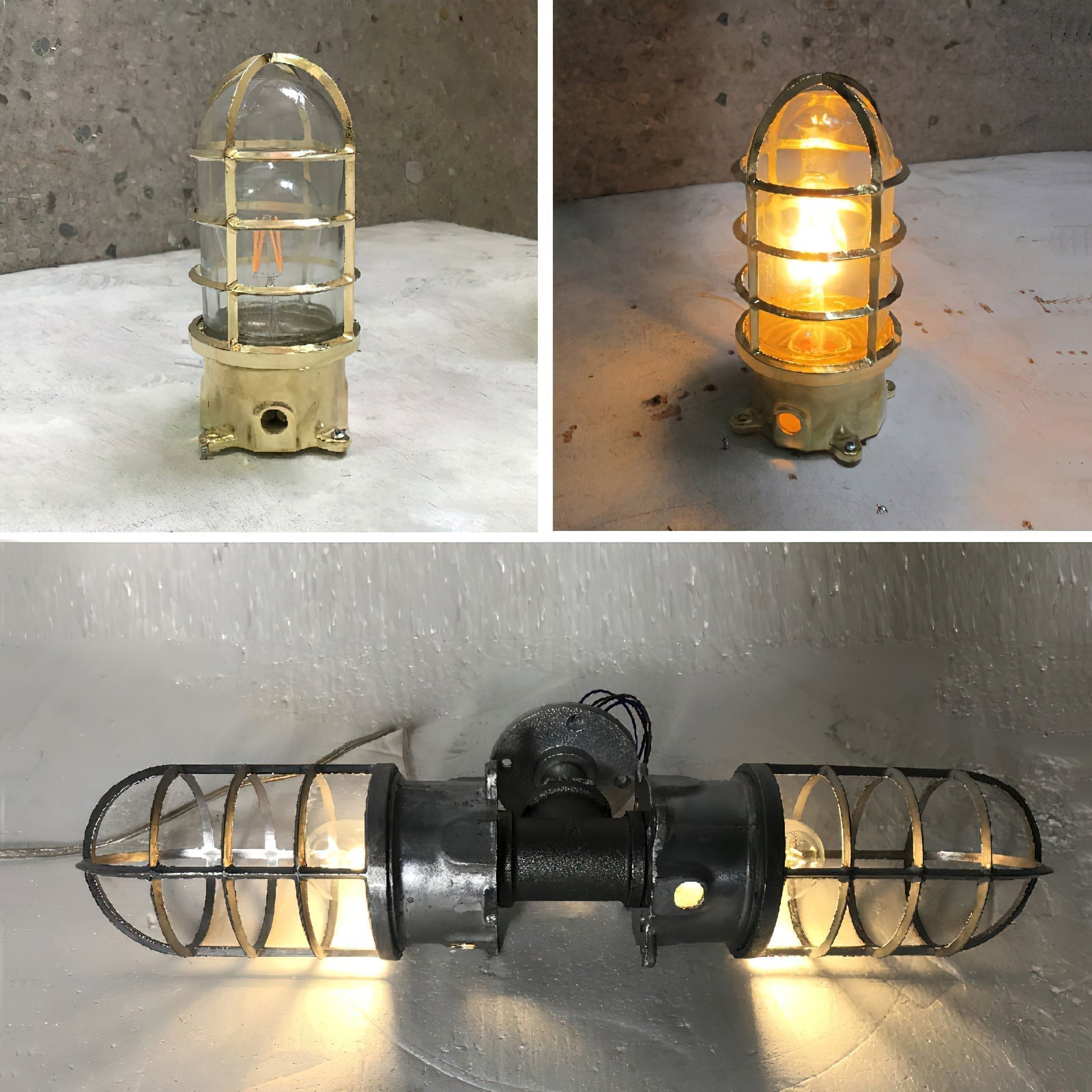 Ozorel Vintage Glas Wandleuchte-Letslighting
