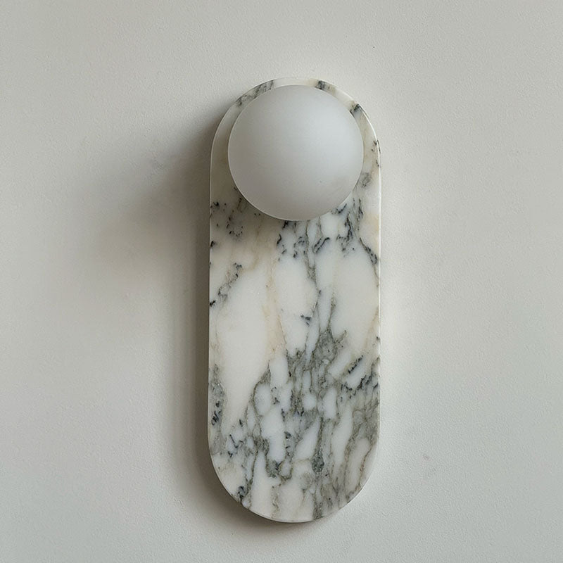 Comarion Nordic Art Weißer Marmor Jade Wandleuchte-Letslighting