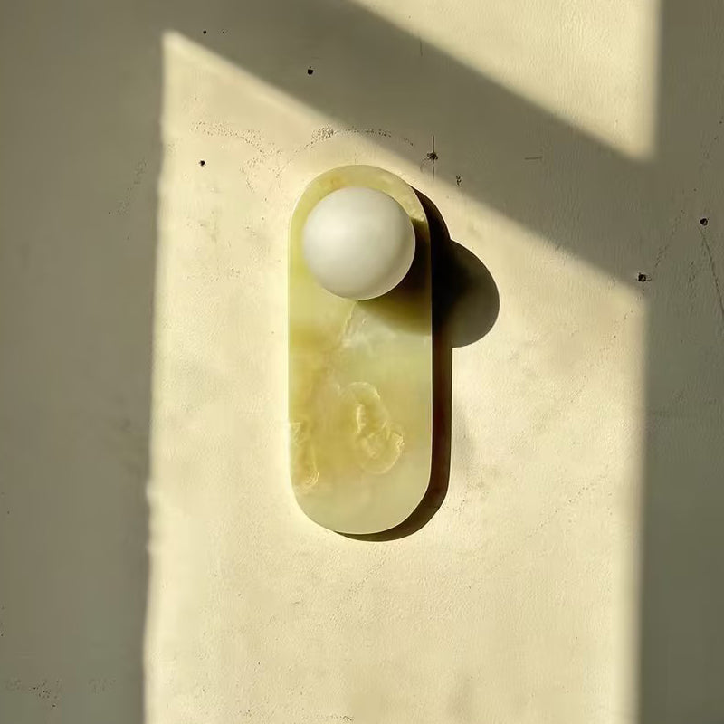 Syraeia Modern Minimalist Marble Jade Wall Lamp - Letslighting