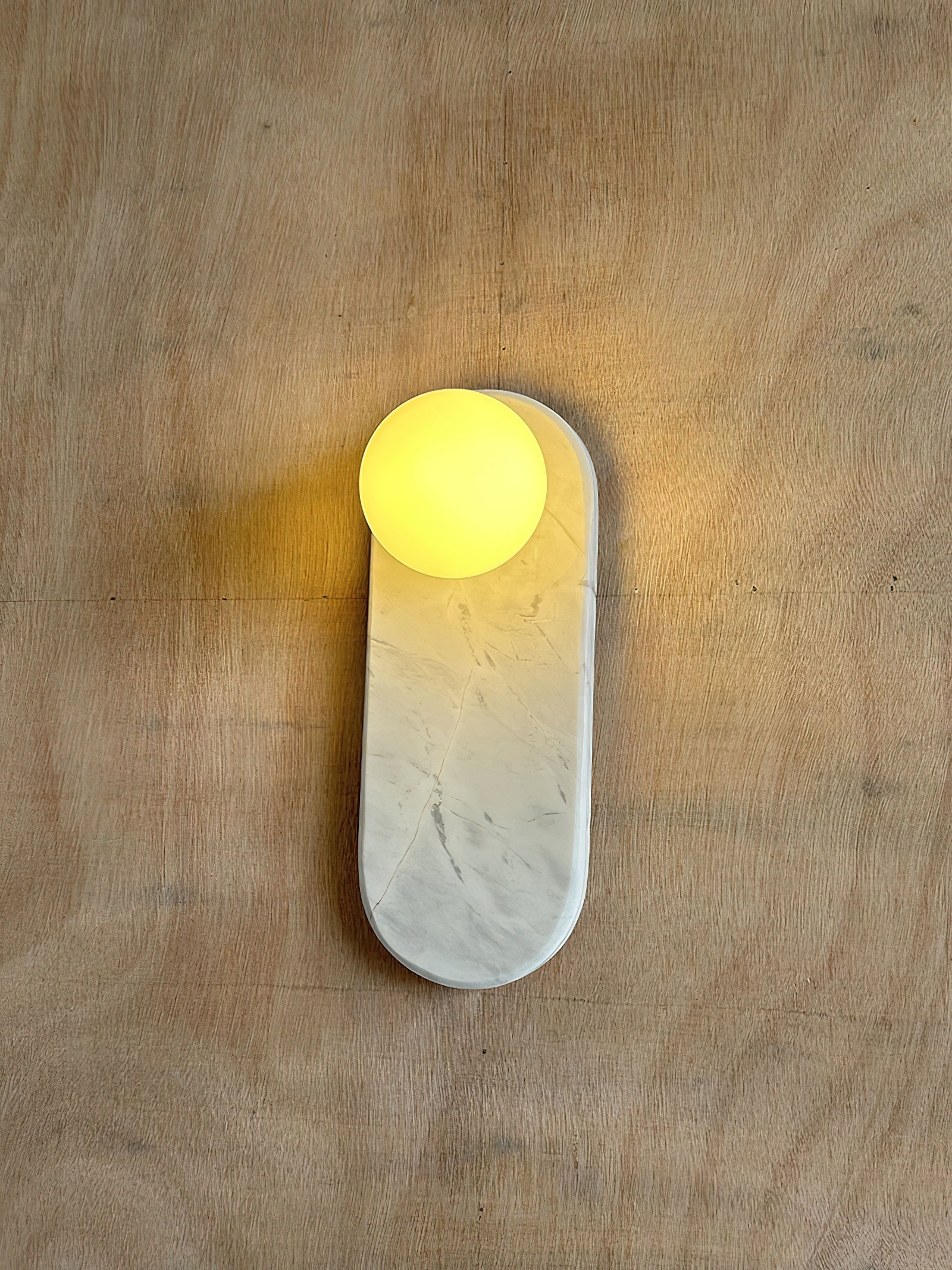Comarion Nordic Art Weißer Marmor Jade Wandleuchte-Letslighting