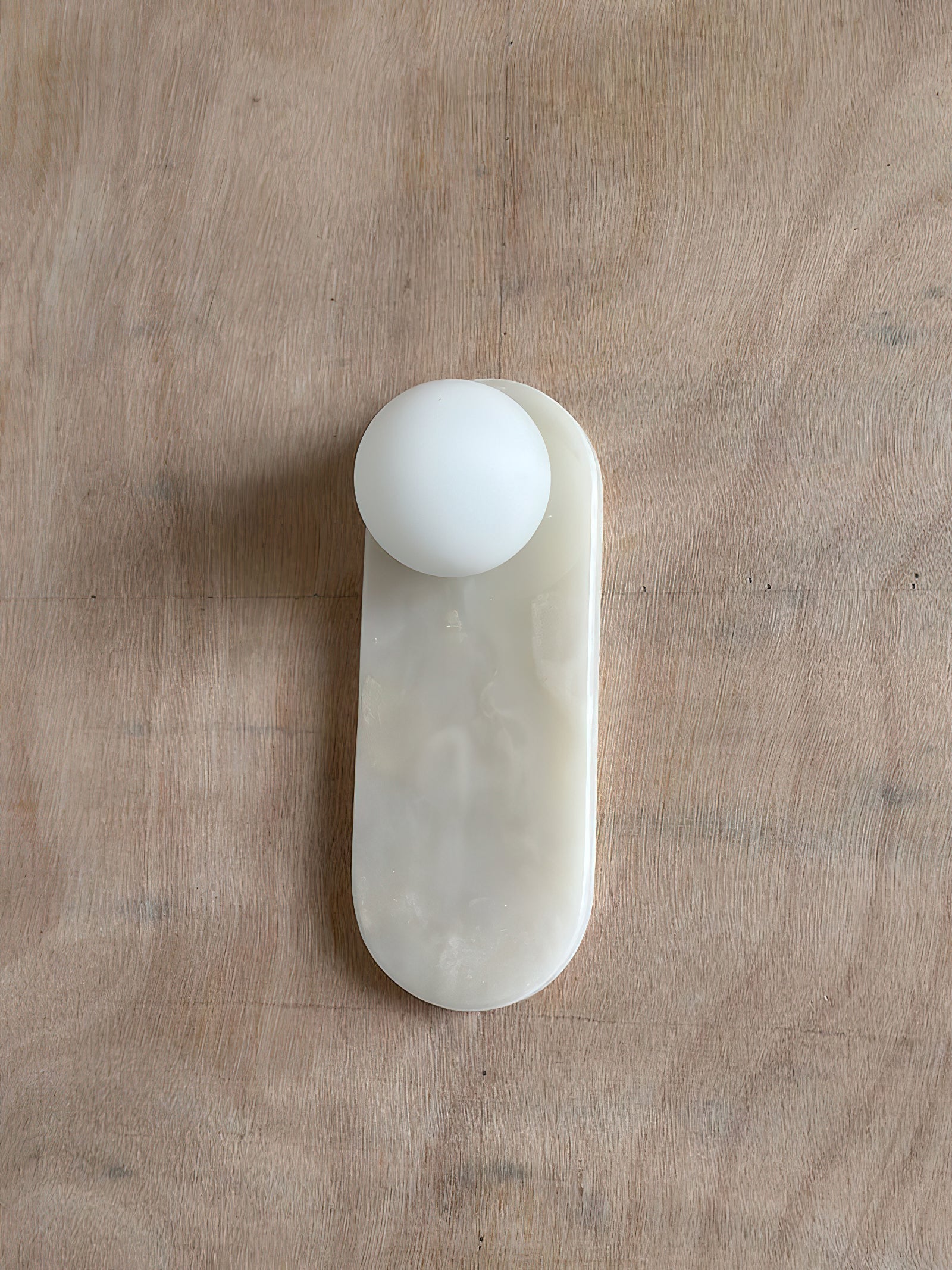 Comarion Nordic Art Weißer Marmor Jade Wandleuchte-Letslighting